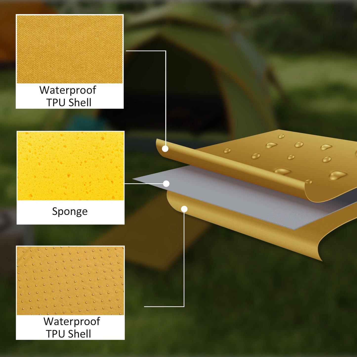 Camping Tent with Self Inflatable Mattress (1)