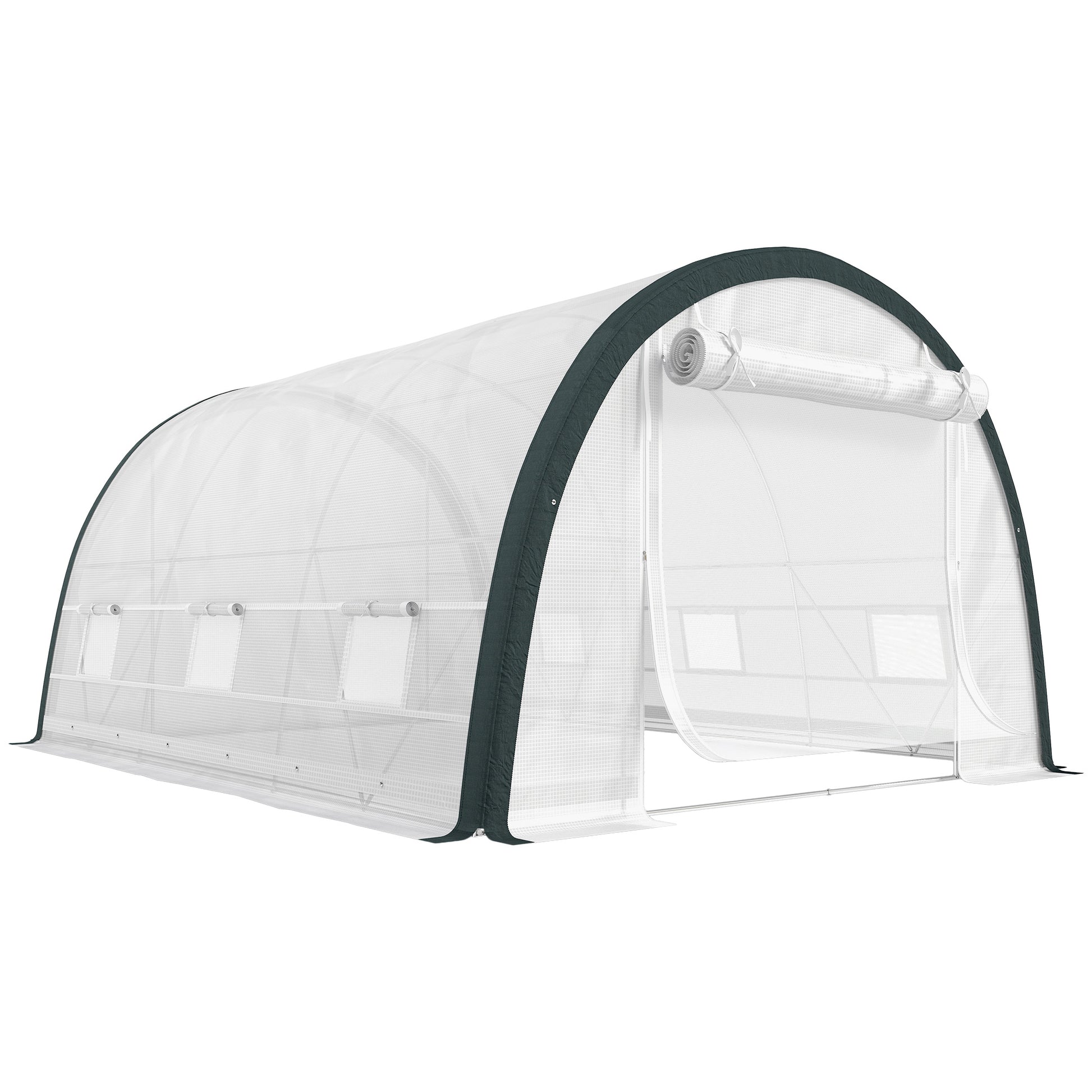 4 x 3(m) Walk-In Tunnel Greenhouse, with Accessories