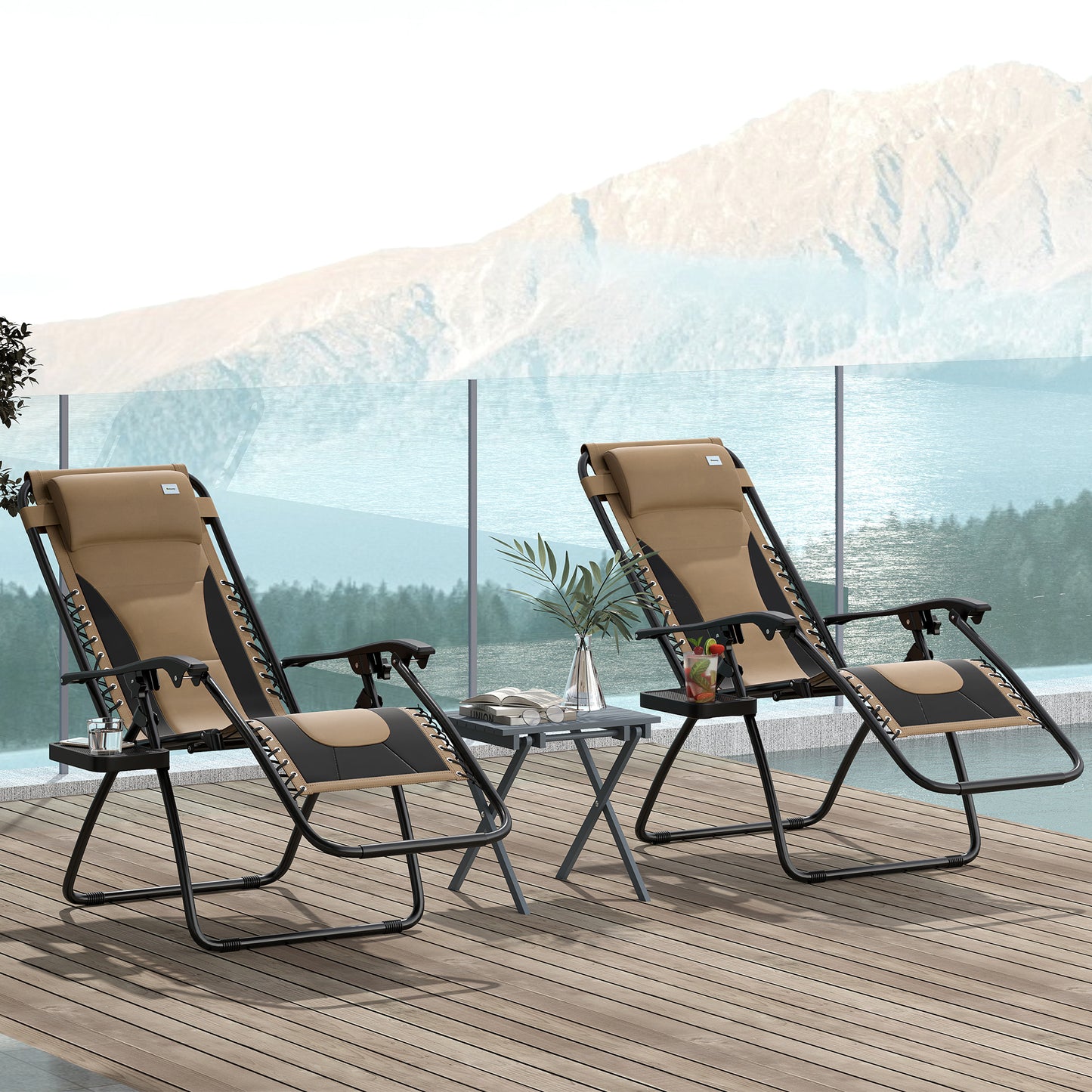 Zero Gravity Lounger Chair Set of 2 (1)