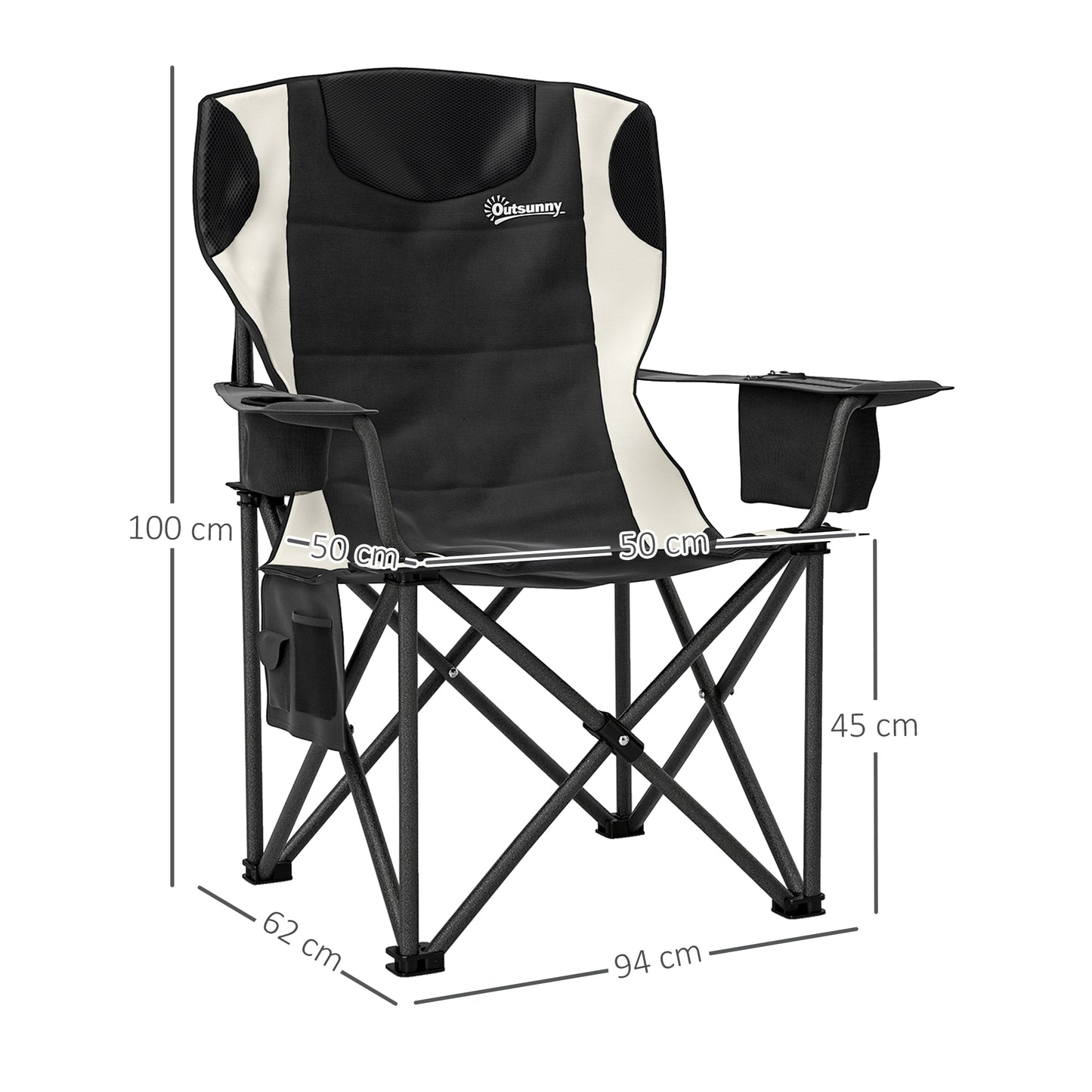 Set of 2 Folding Camping Chairs