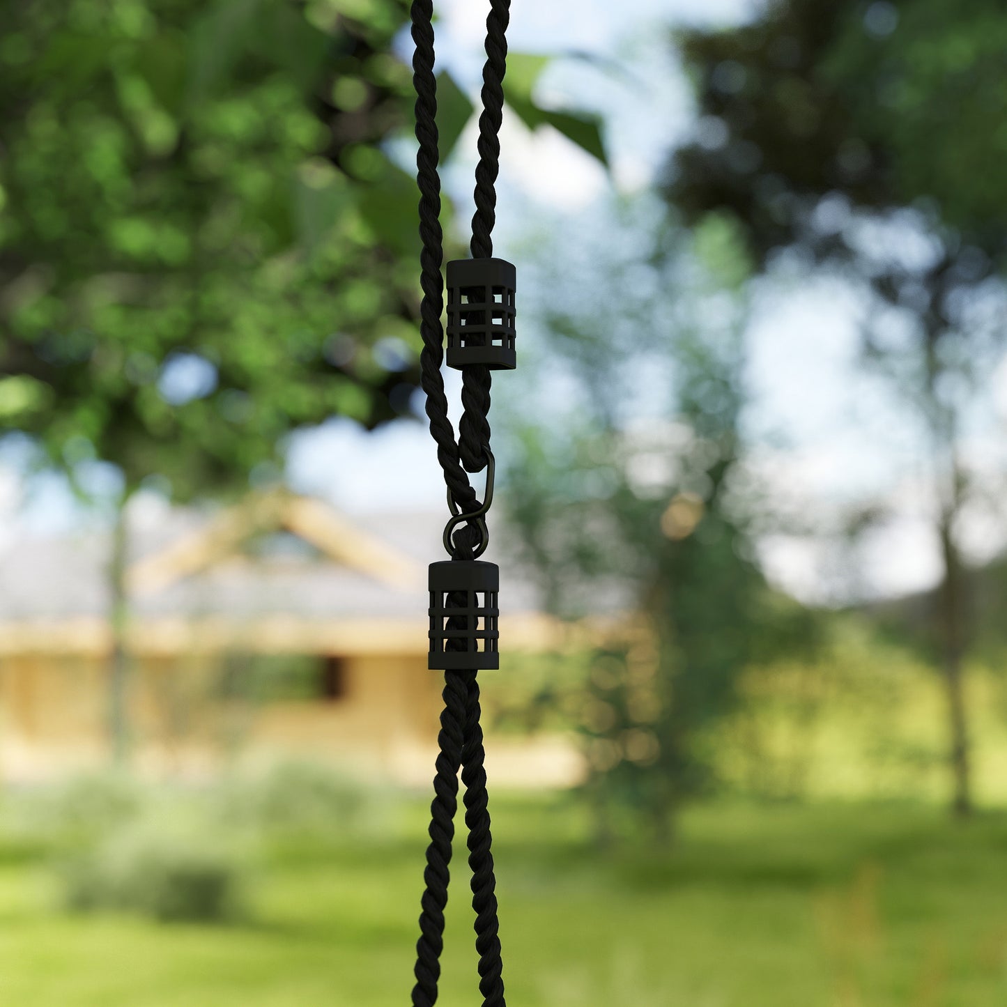 Nest Swing with Adjustable Ropes and Tree Straps