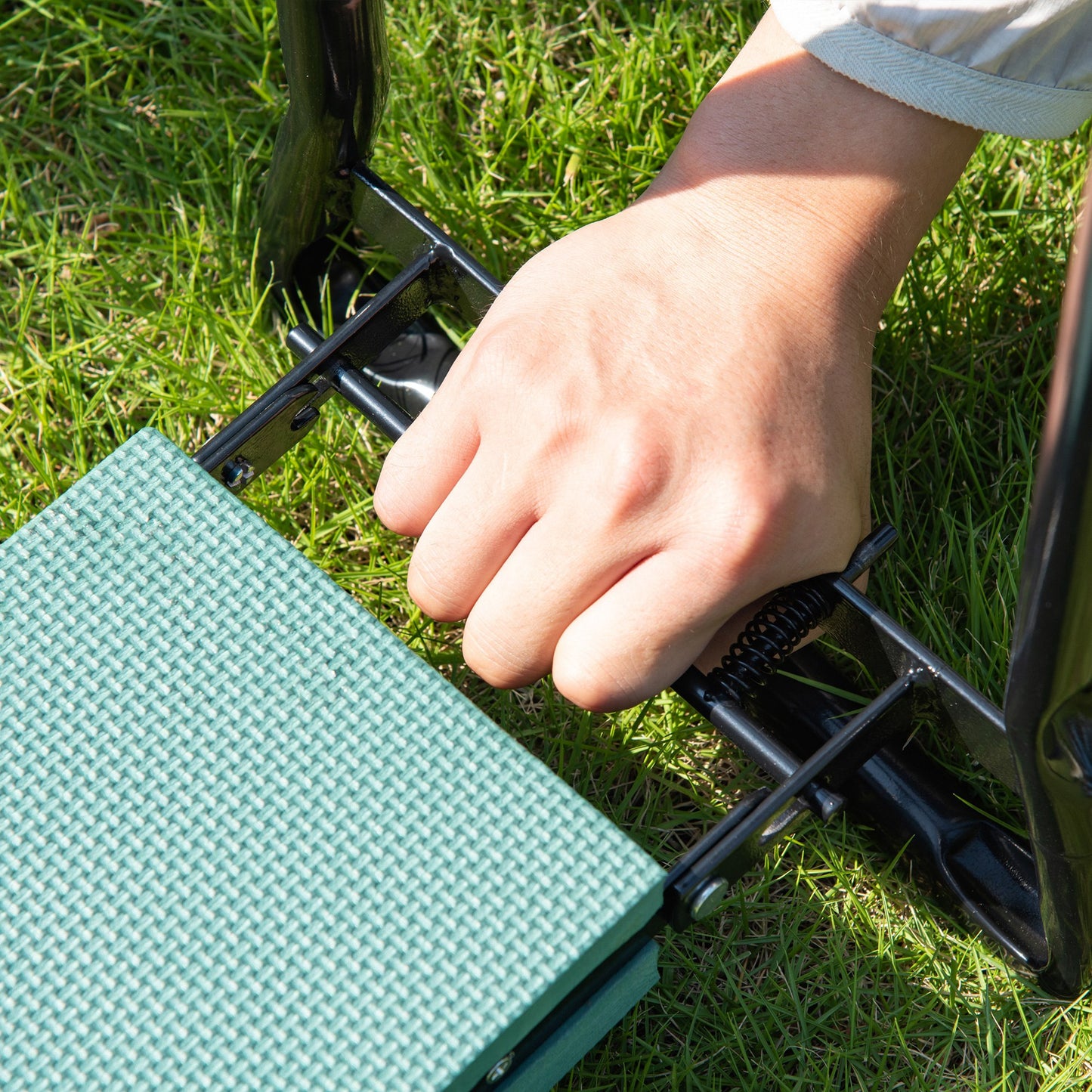 2 In 1 Garden Kneeler Seat Kneeling Pad Support Bench Foldable Knee