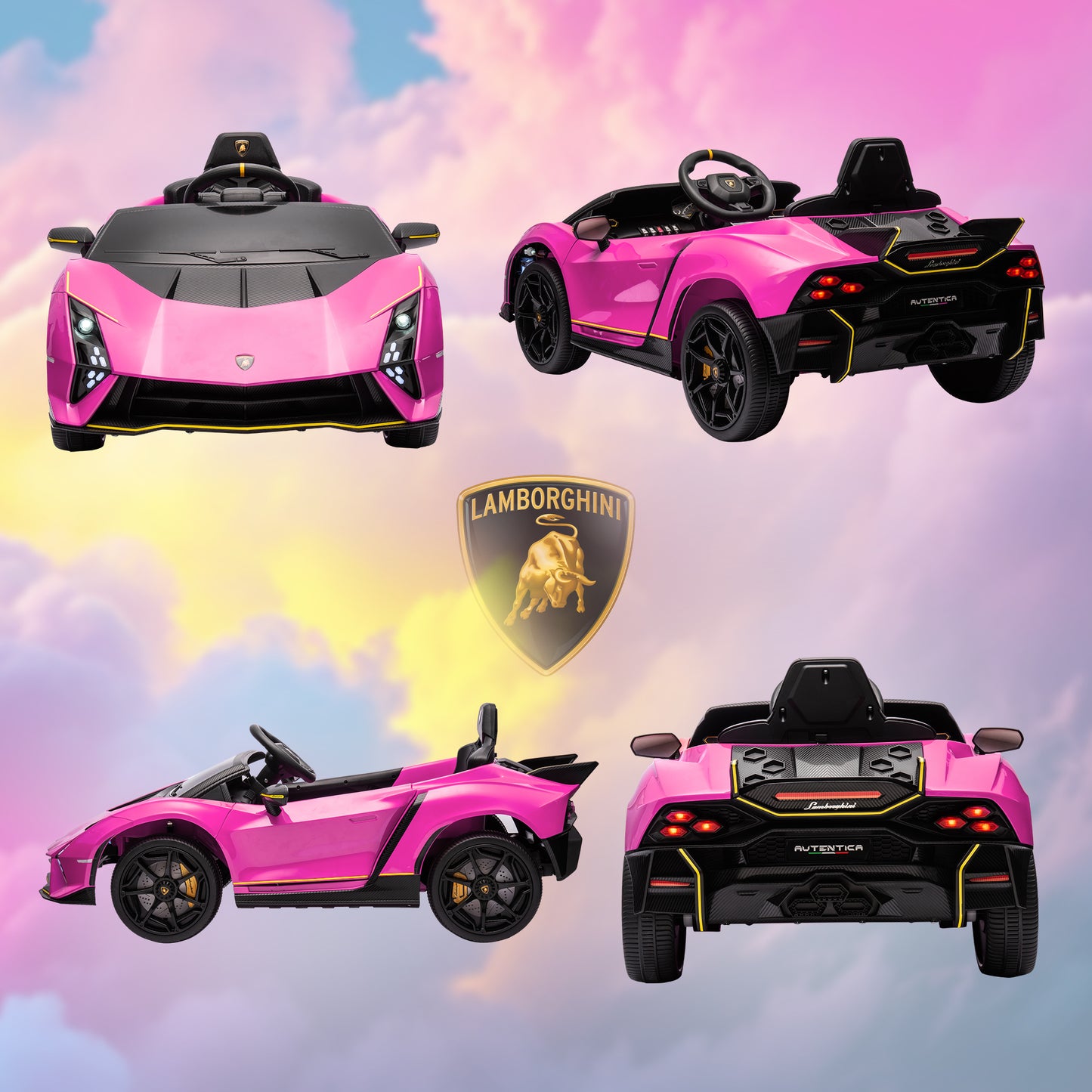 12V Lamborghini Autentica Licensed Kids Electric Car
