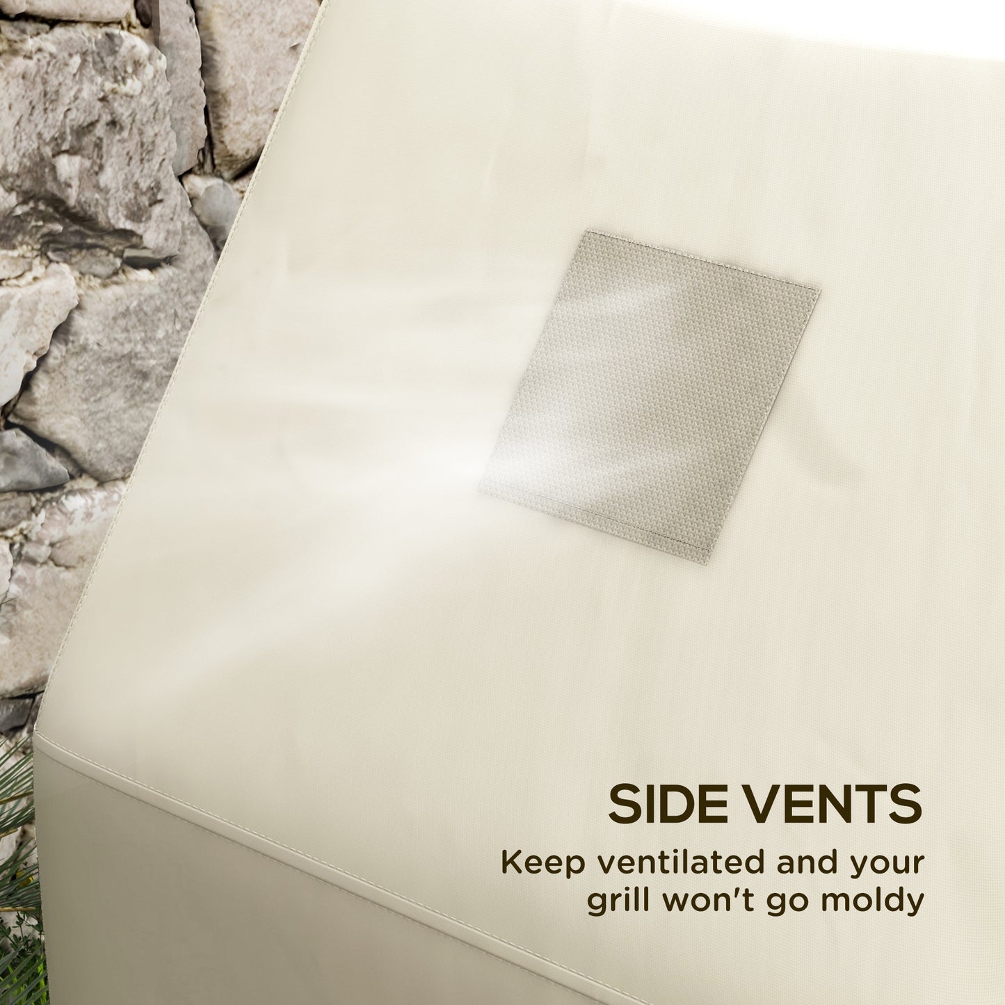 66W x 152Lcm PU Coated Protective Grill Cover