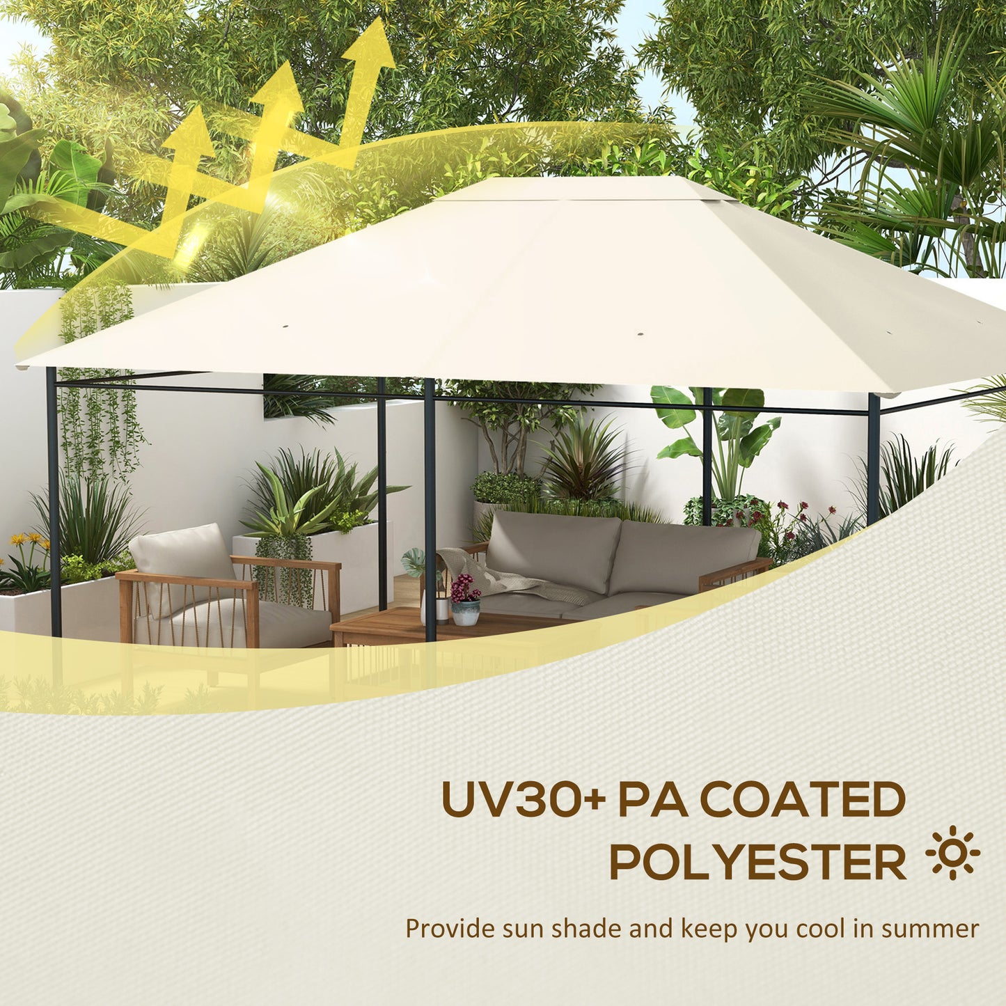 3 x 4m Gazebo Canopy Replacement Cover