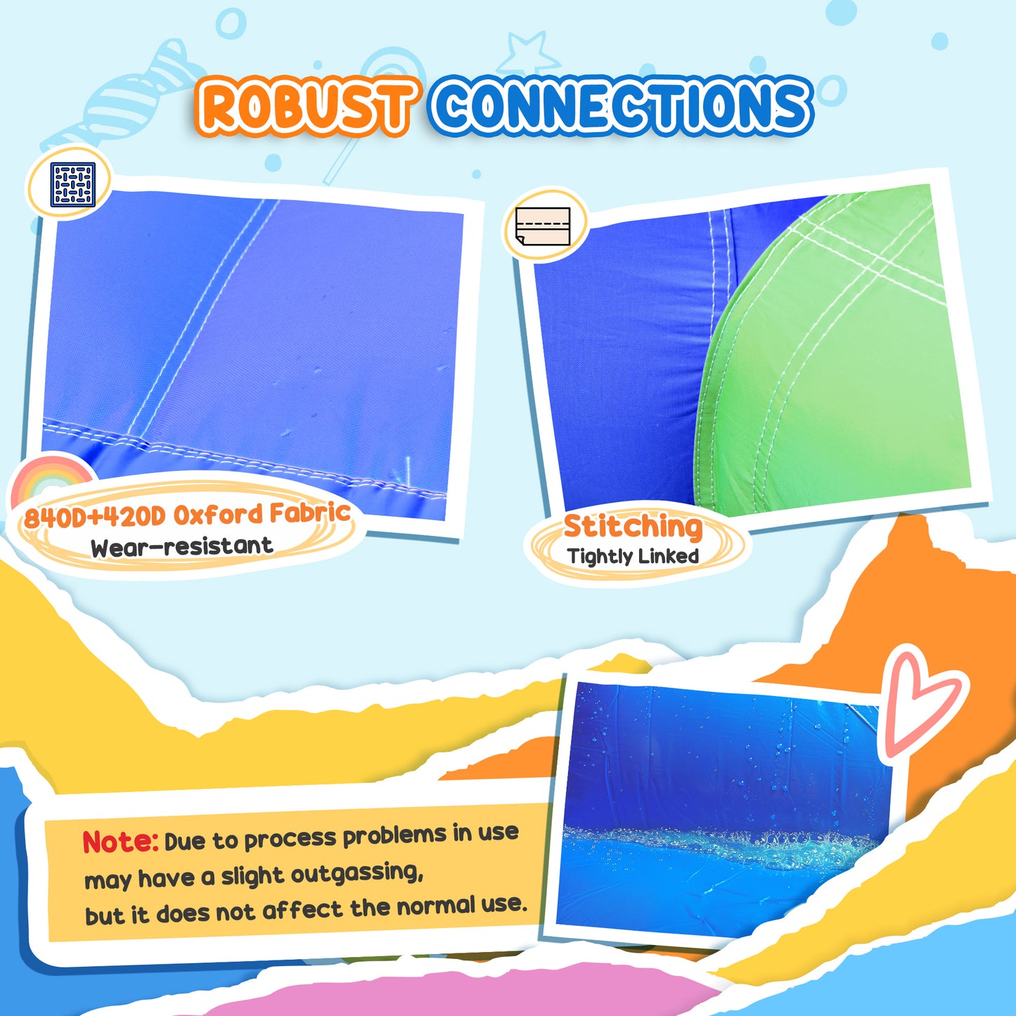 Nylon Inflatable Bouncy Castle, Fire and Water Resistant