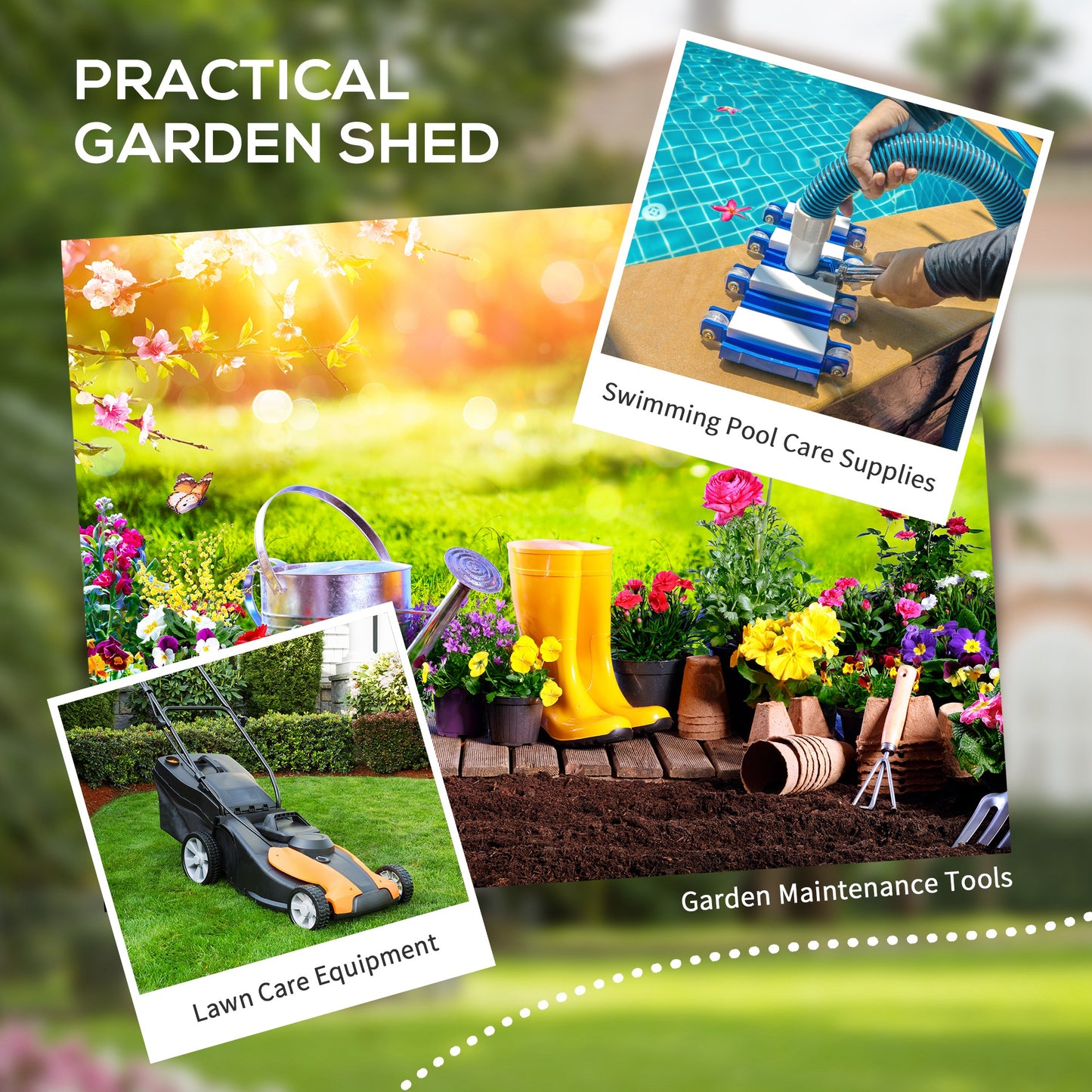 4'x5' Garden Storage Shed, Lean to Shed