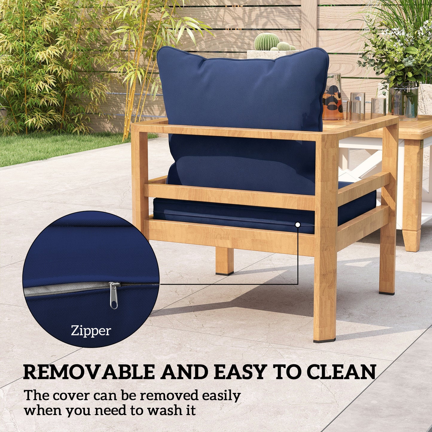 Seat and Back Padded Cushion Set, CUSHION ONLY