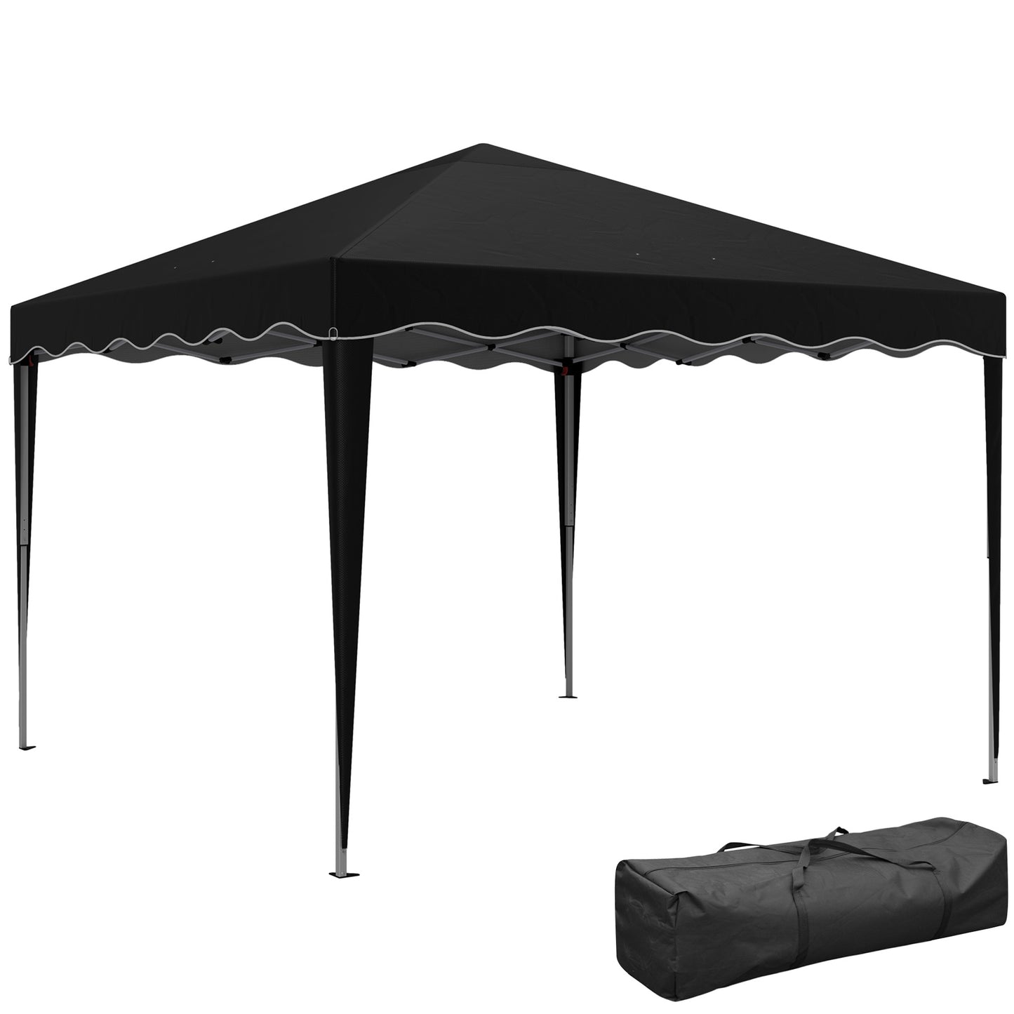 3 x 3cm Adjustable Height Pop-Up Gazebo, with Bag