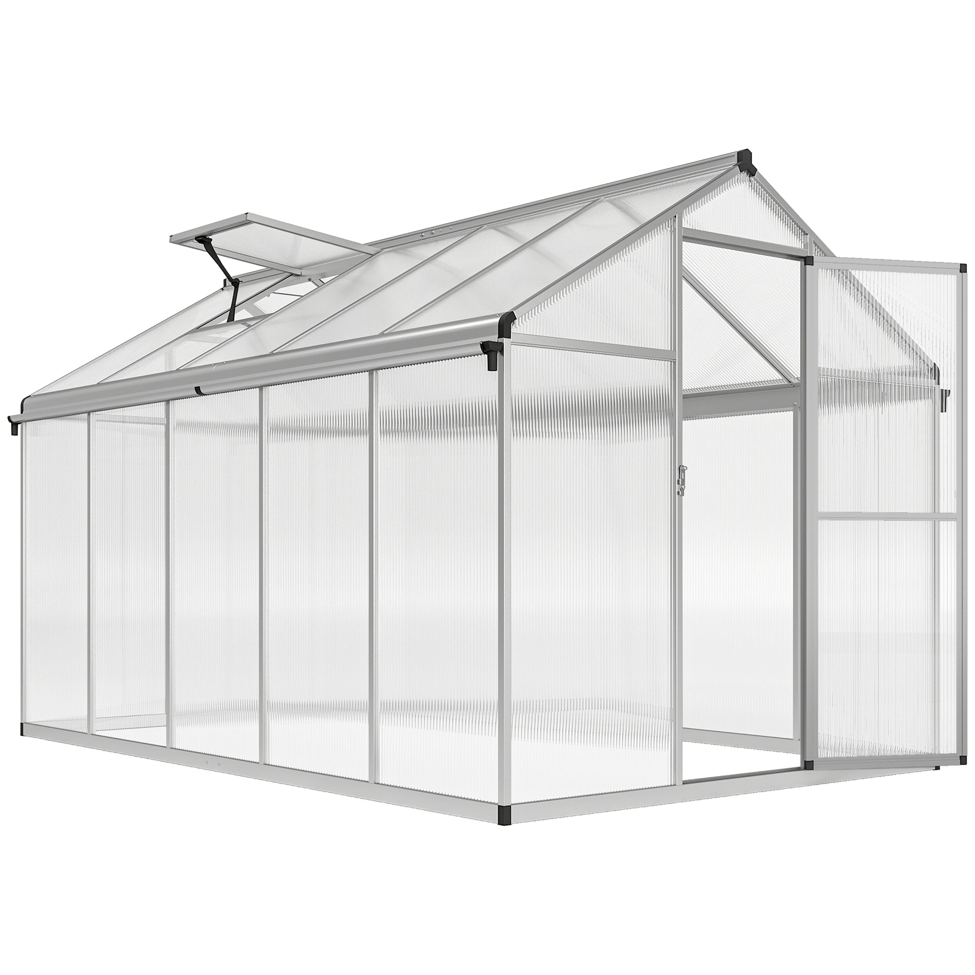10 x 6ft Aluminium Frame Walk-In Greenhouse