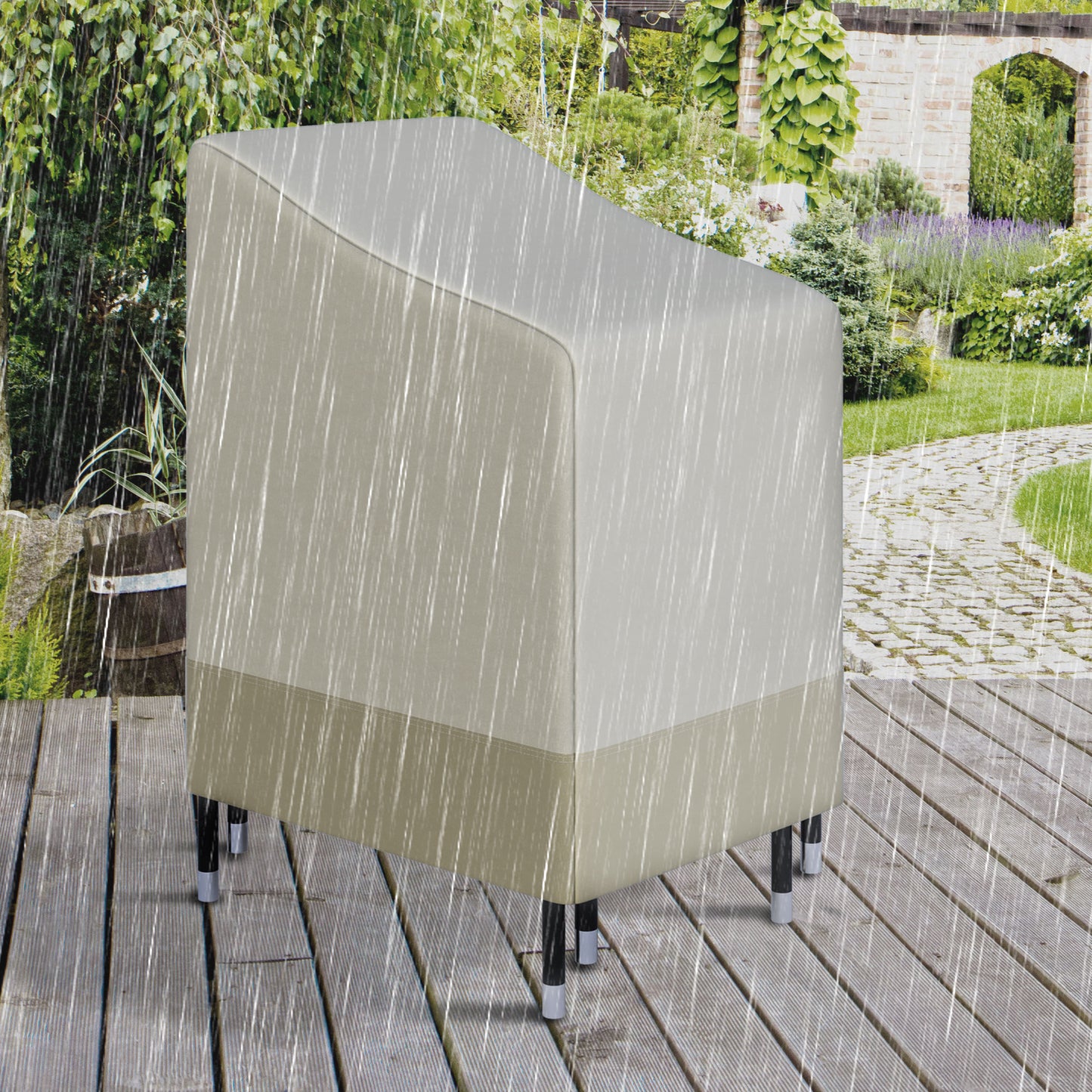 600D Oxford Cloth Waterproof Furniture Cover Wicker Chairs Garden