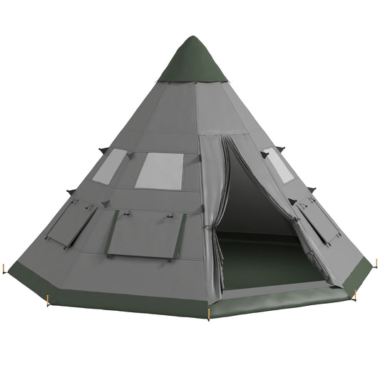 6 Men Tipi Tent with Carry Bag