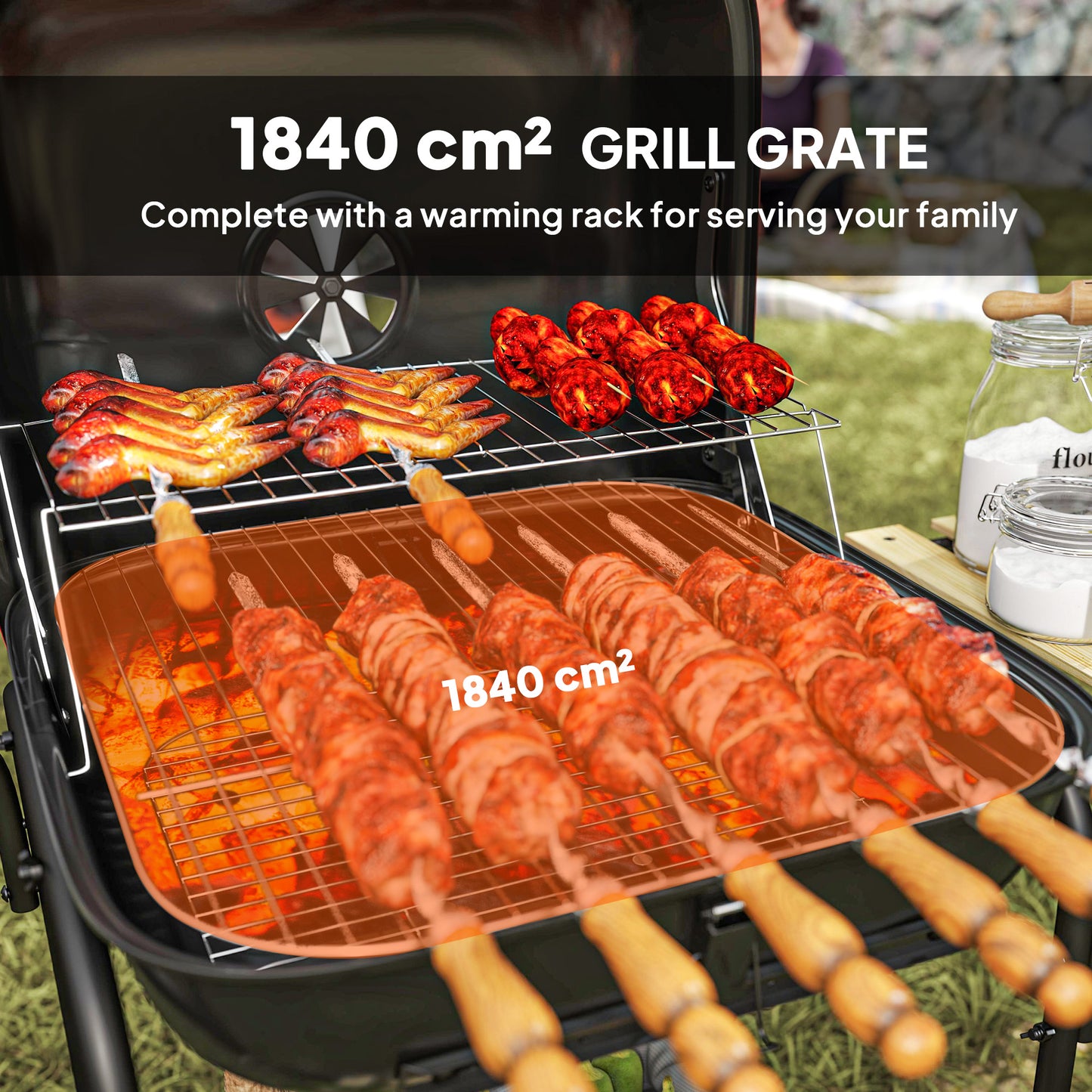Charcoal Barbecue Grill Portable BBQ Grill