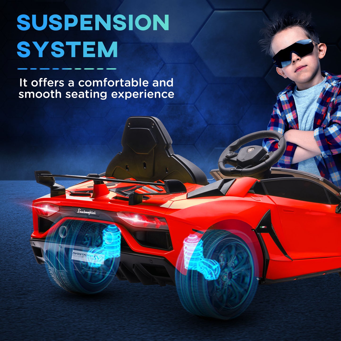 Lamborghini Licensed 12V kids Electric Car w/ Butterfly Doors