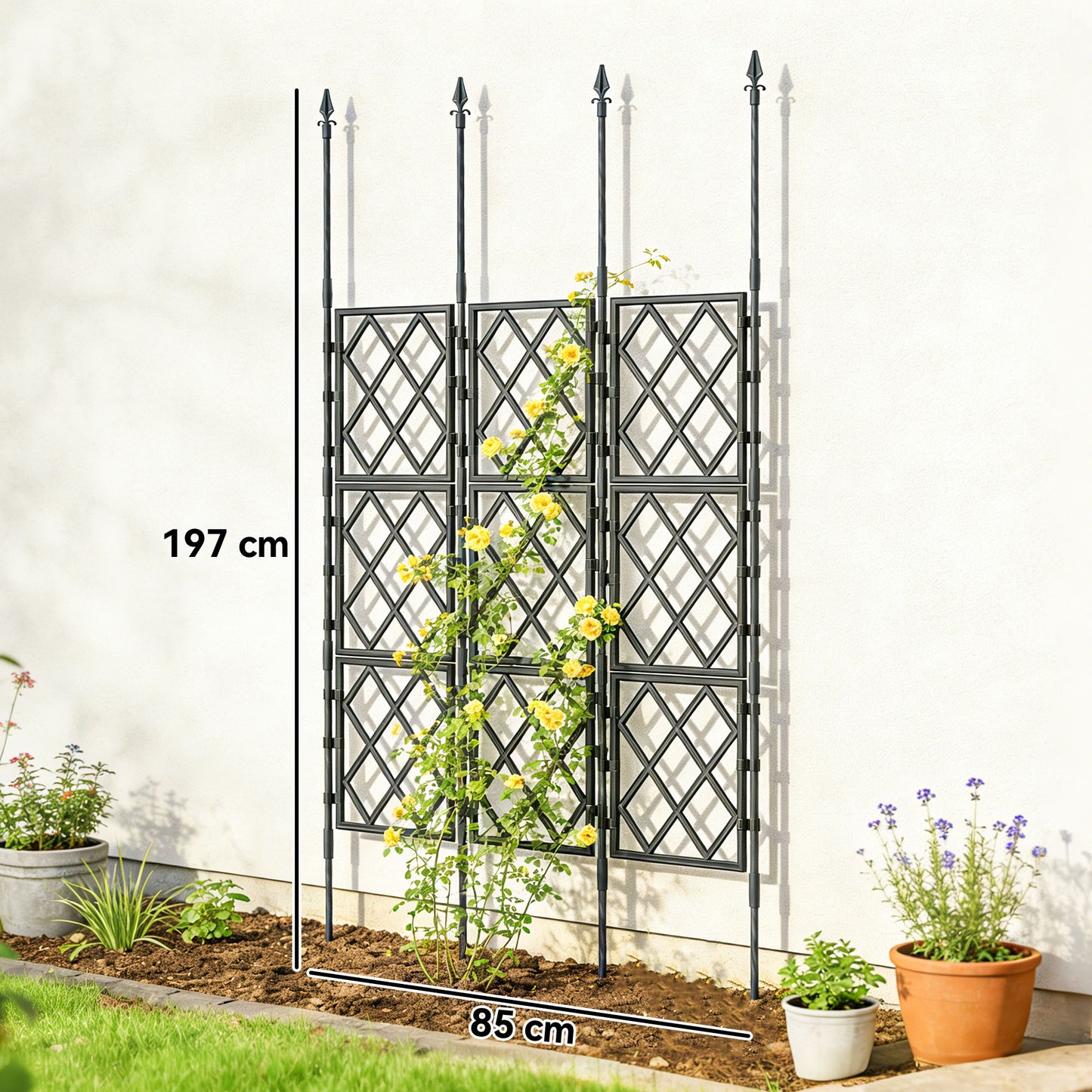 Foldable Garden Trellis, Lattice Climbing Support Trellis for Garden