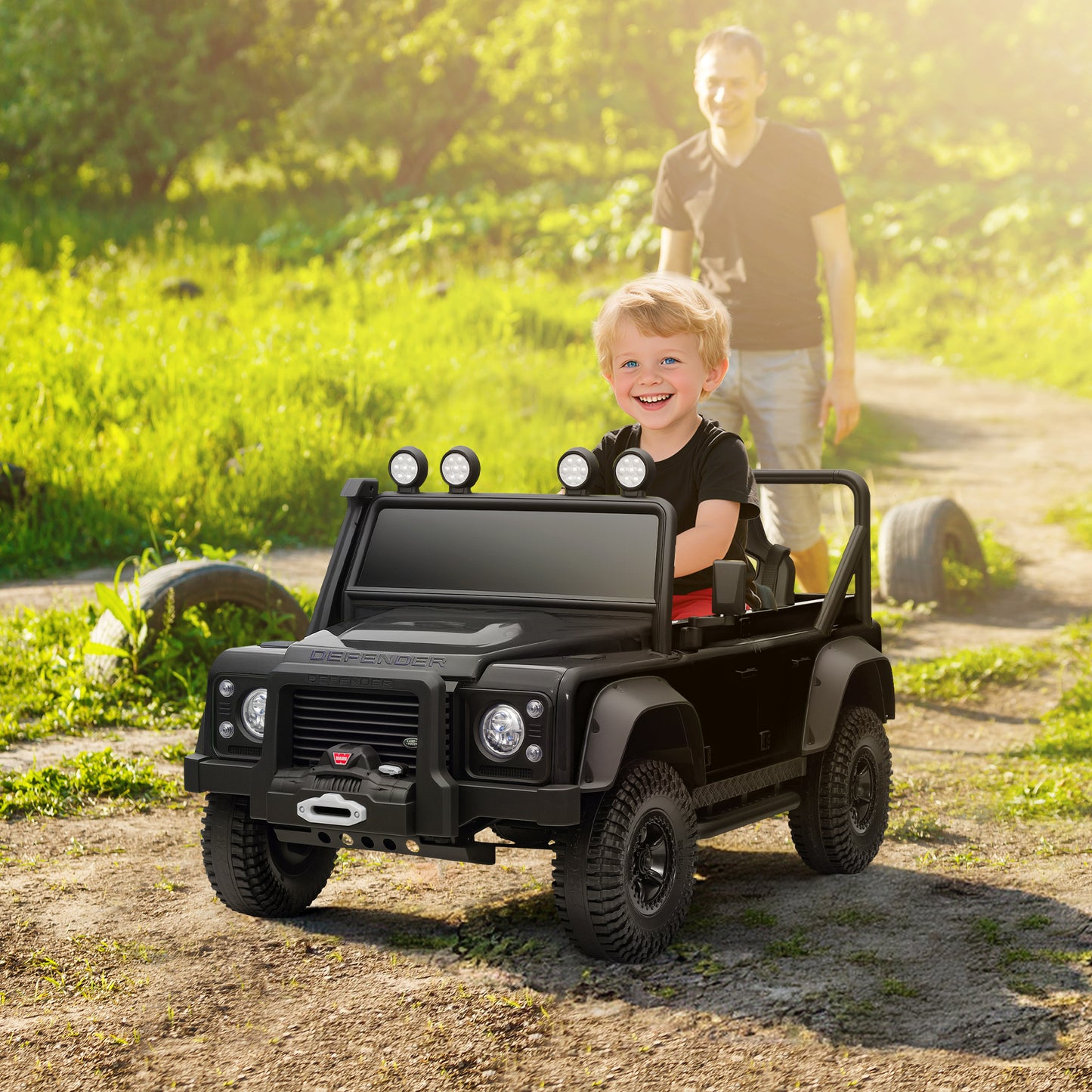 Kids Ride On Car with Remote Control, Music, Horn
