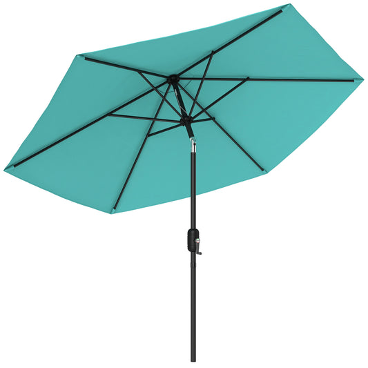2.6 m Garden Parasol Umbrella with Aluminium Pole