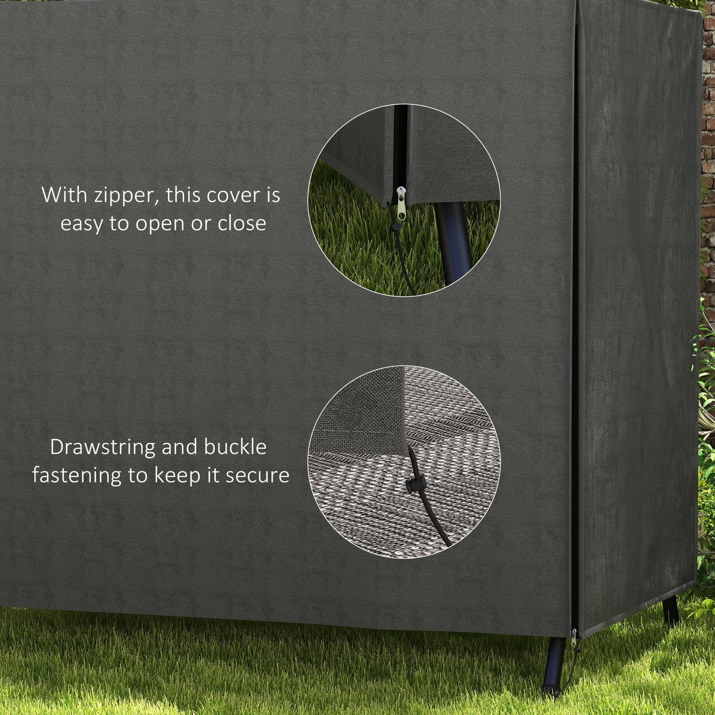 152 x 177cm Three-Seater Swing Chair Protective Cover