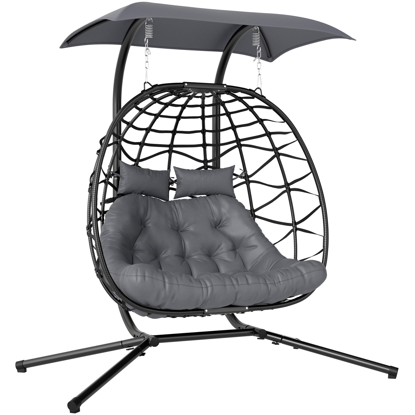 Two-Seater Rattan Egg Chair