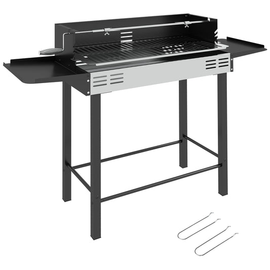 BBQ Rotisserie Grill Roaster Charcoal Spit Roasting Machine