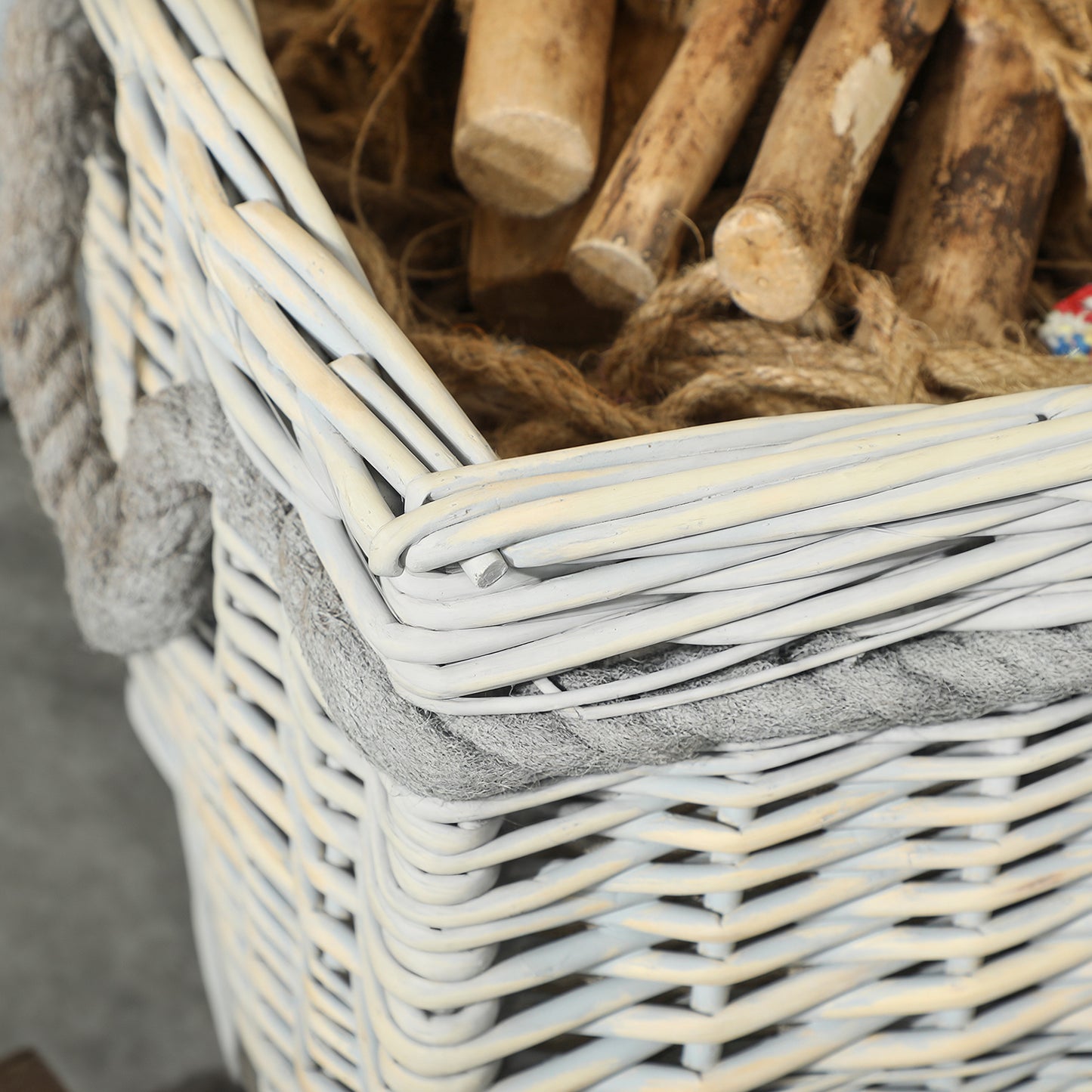 Set of 3 Log Baskets for Wood Burner Indoor