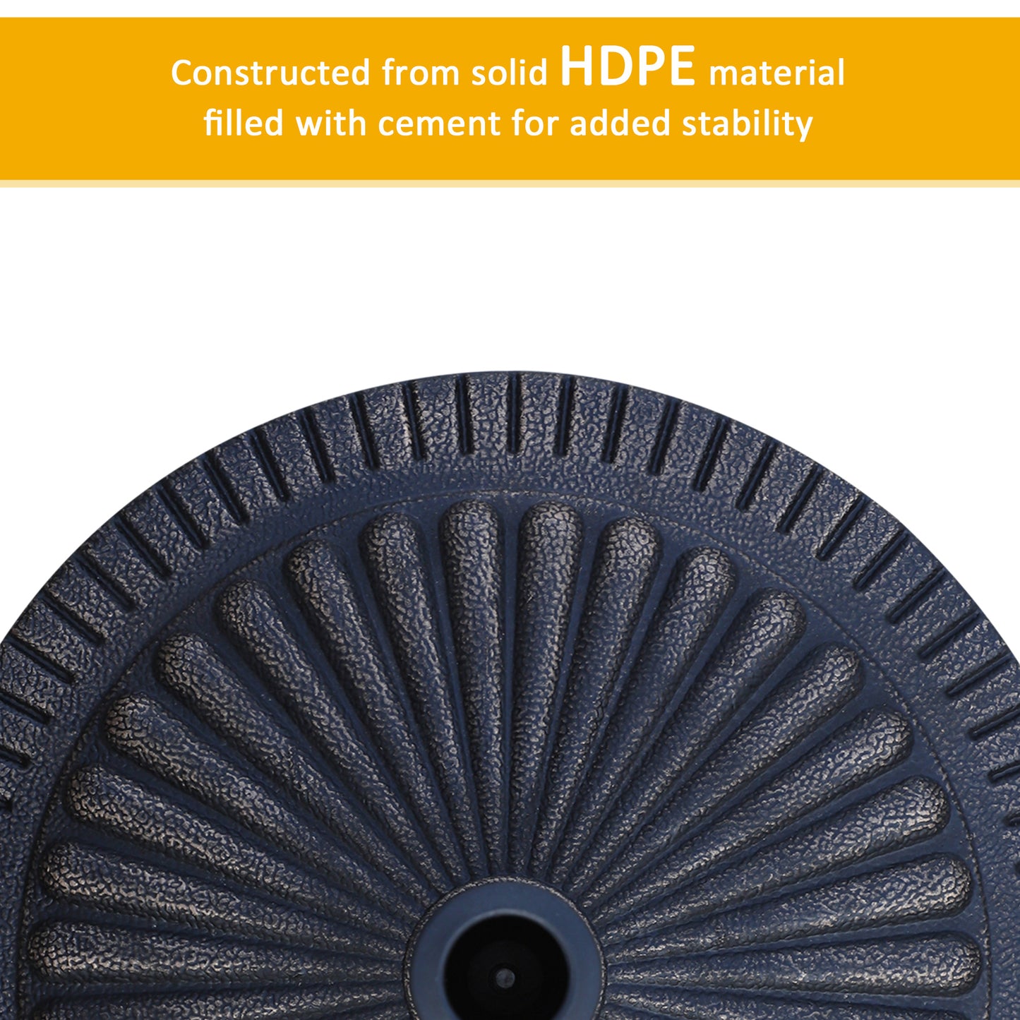 14kg Garden Parasol Base, Round Resin Sun Umbrella Base