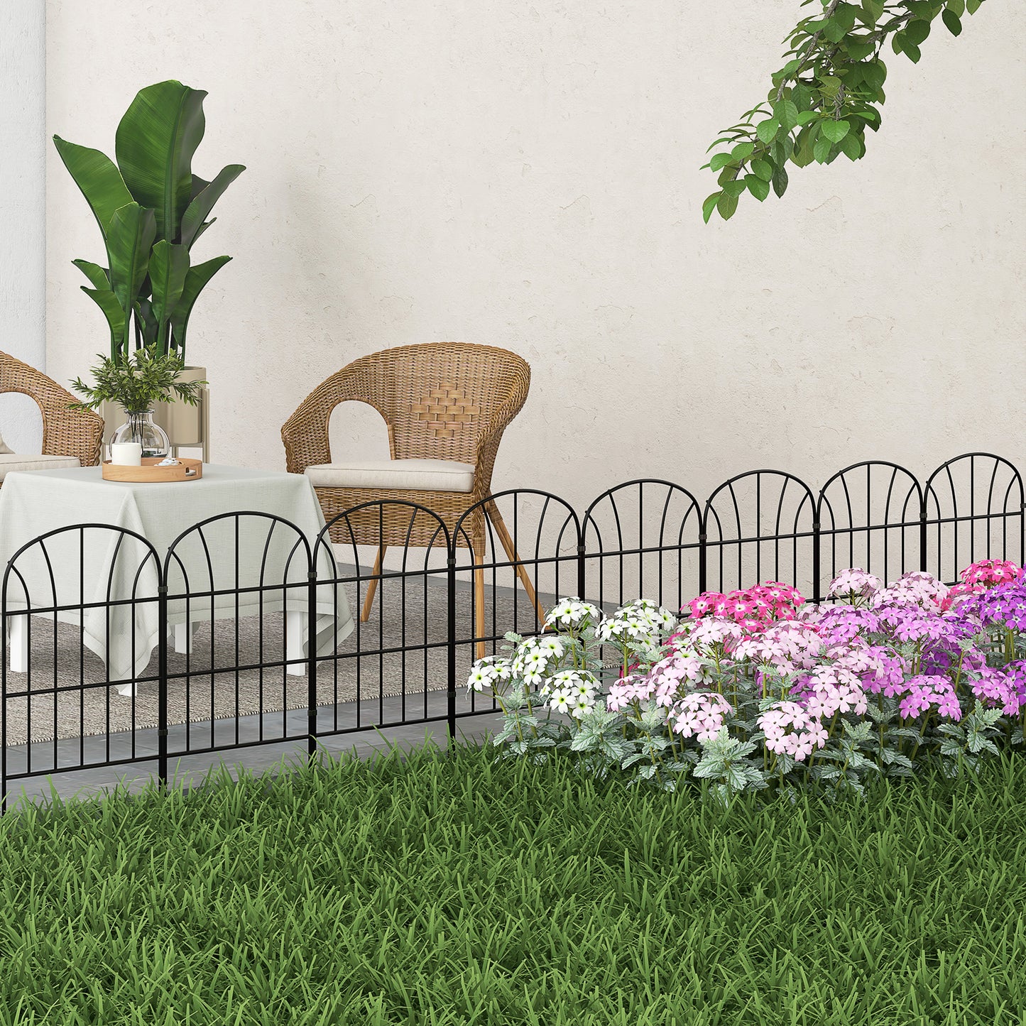 Metal Decorative Outdoor Picket Fence Panels