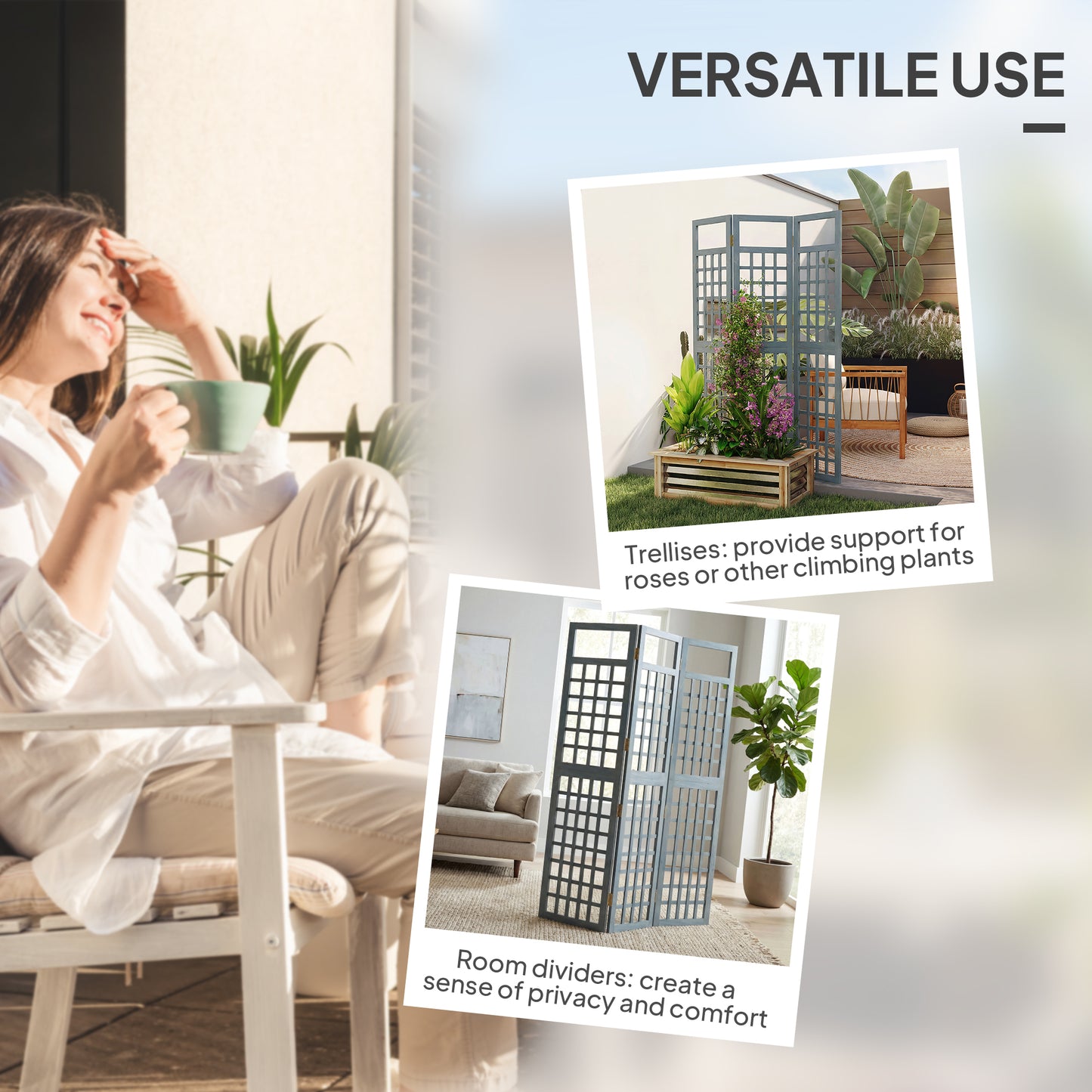 3-Panel Garden Privacy Screen (1)