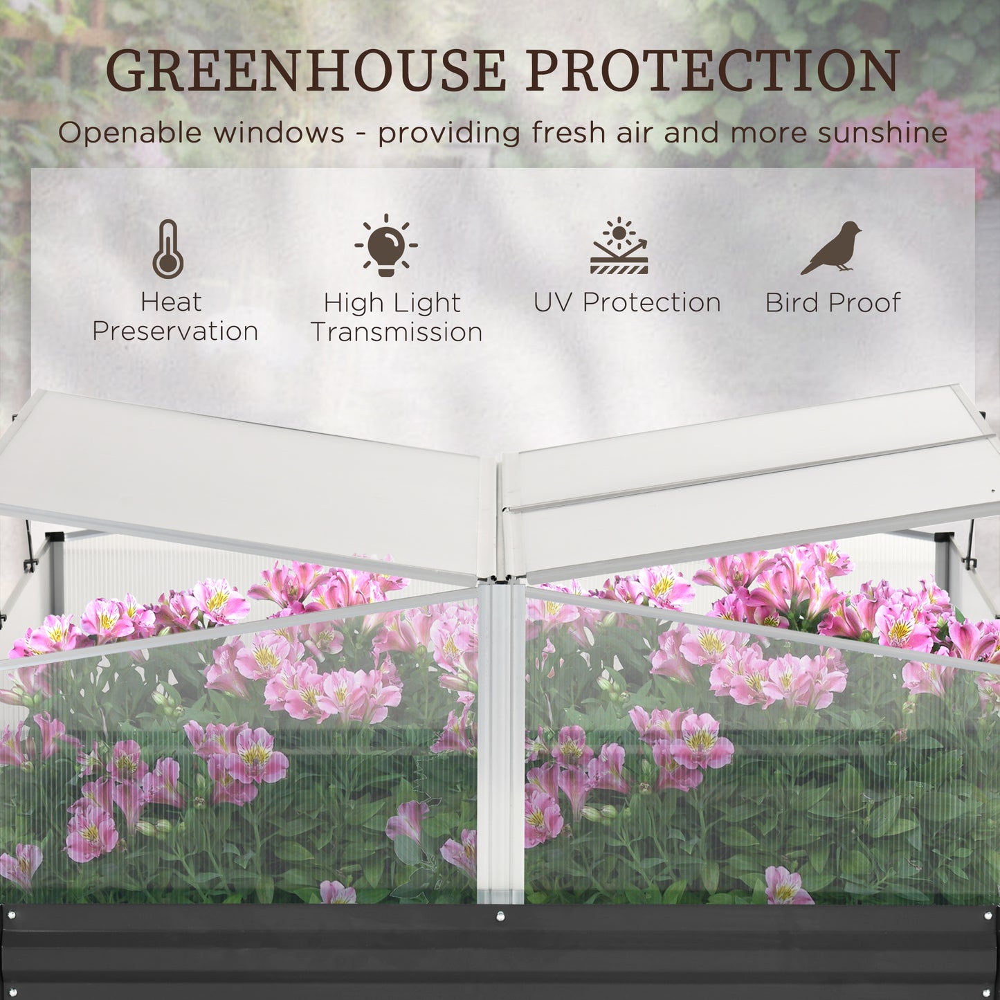 Galvanised Raised Garden Bed