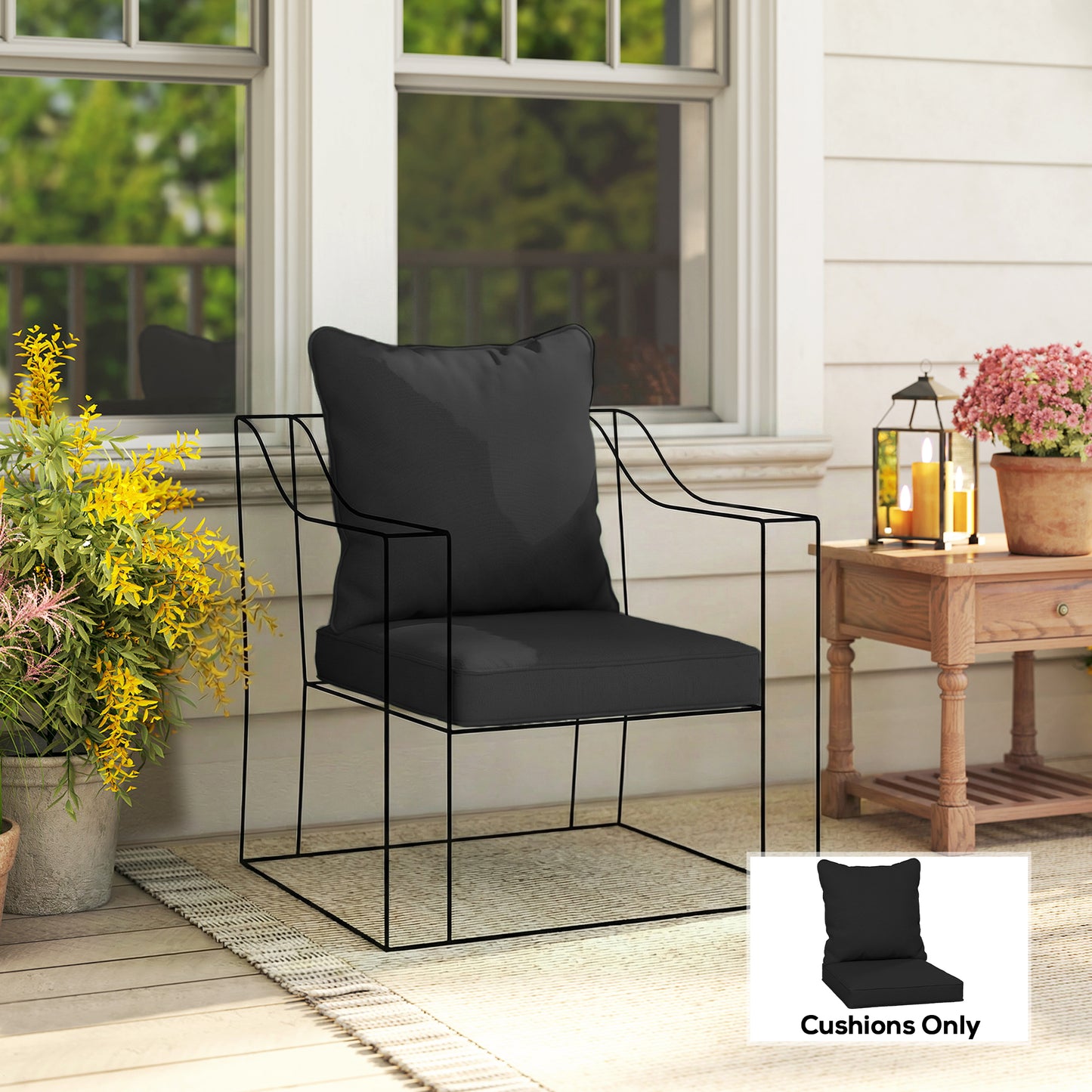 Seat and Back Padded Cushion Set, CUSHION ONLY