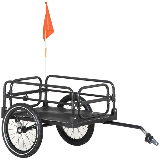 Steel Bike Trailer with Triple Safety