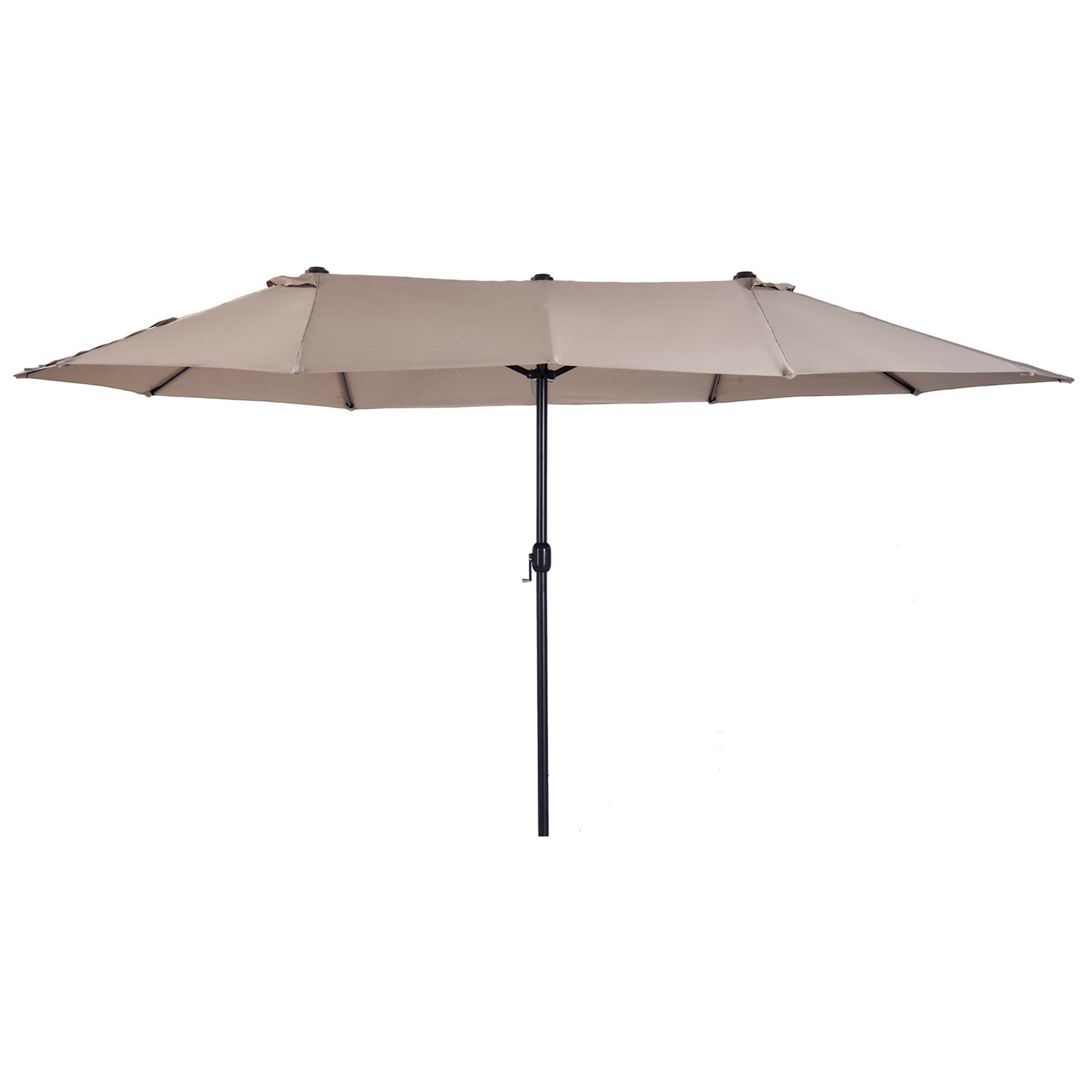 4.6m Double-Sided Patio Parasol Sun Umbrella