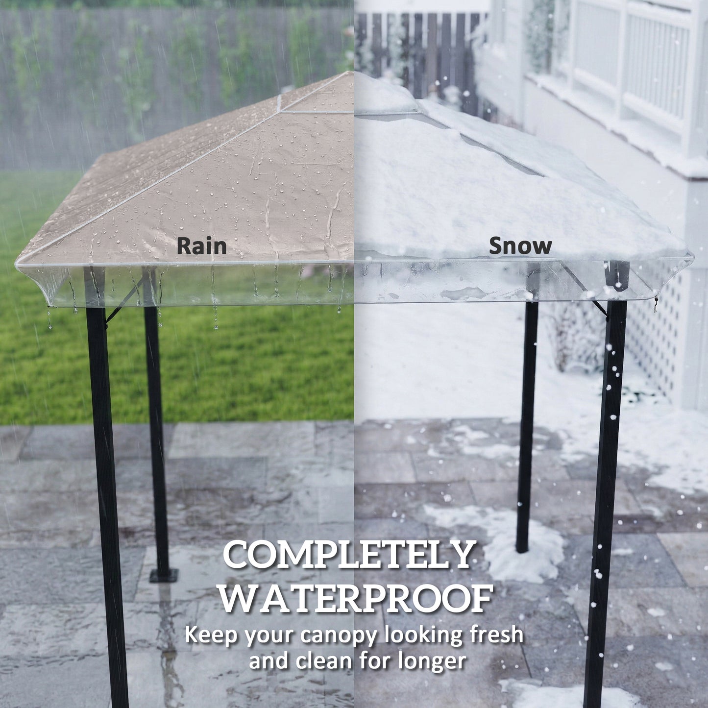 2 x 2 (m) Gazebo Protective Cover, Waterproof Cover for Gazebo
