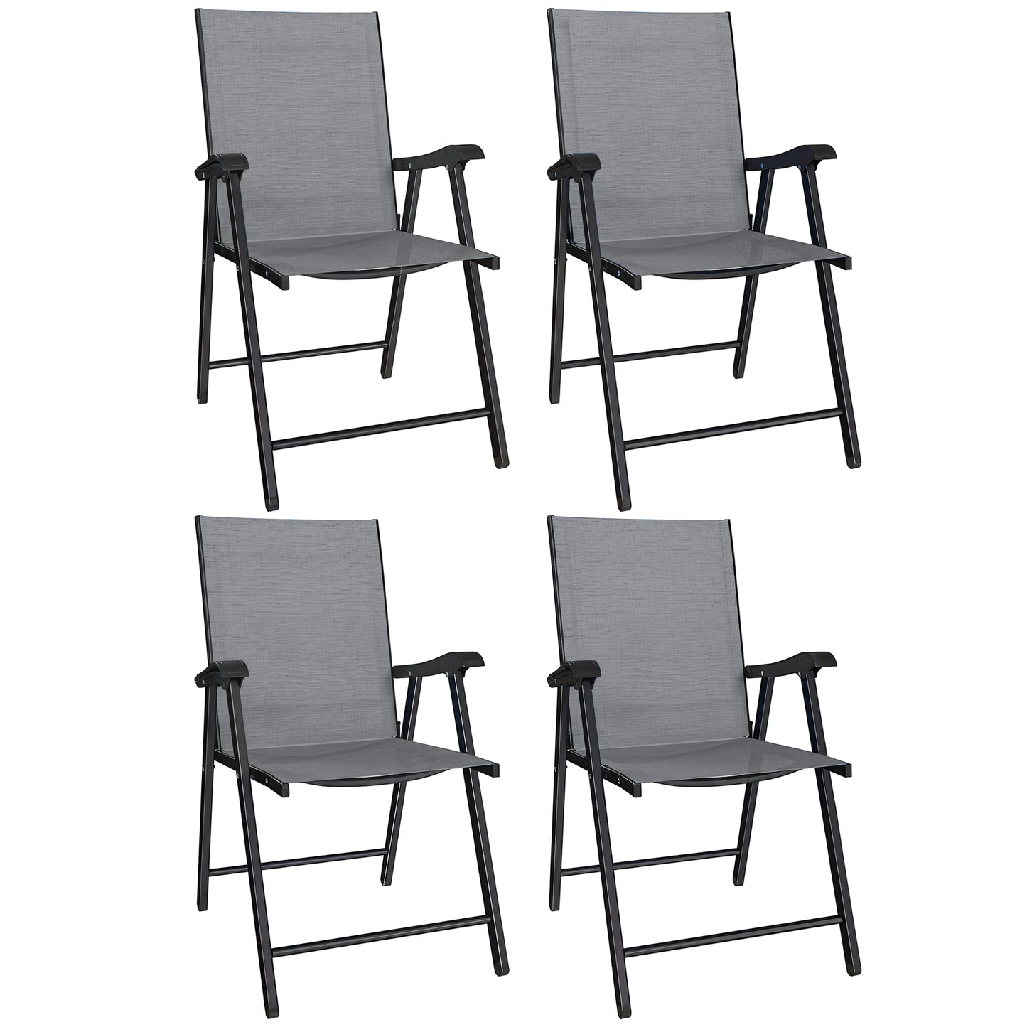 Folding Garden Chairs , Foldable Garden Dining Chairs with High Back