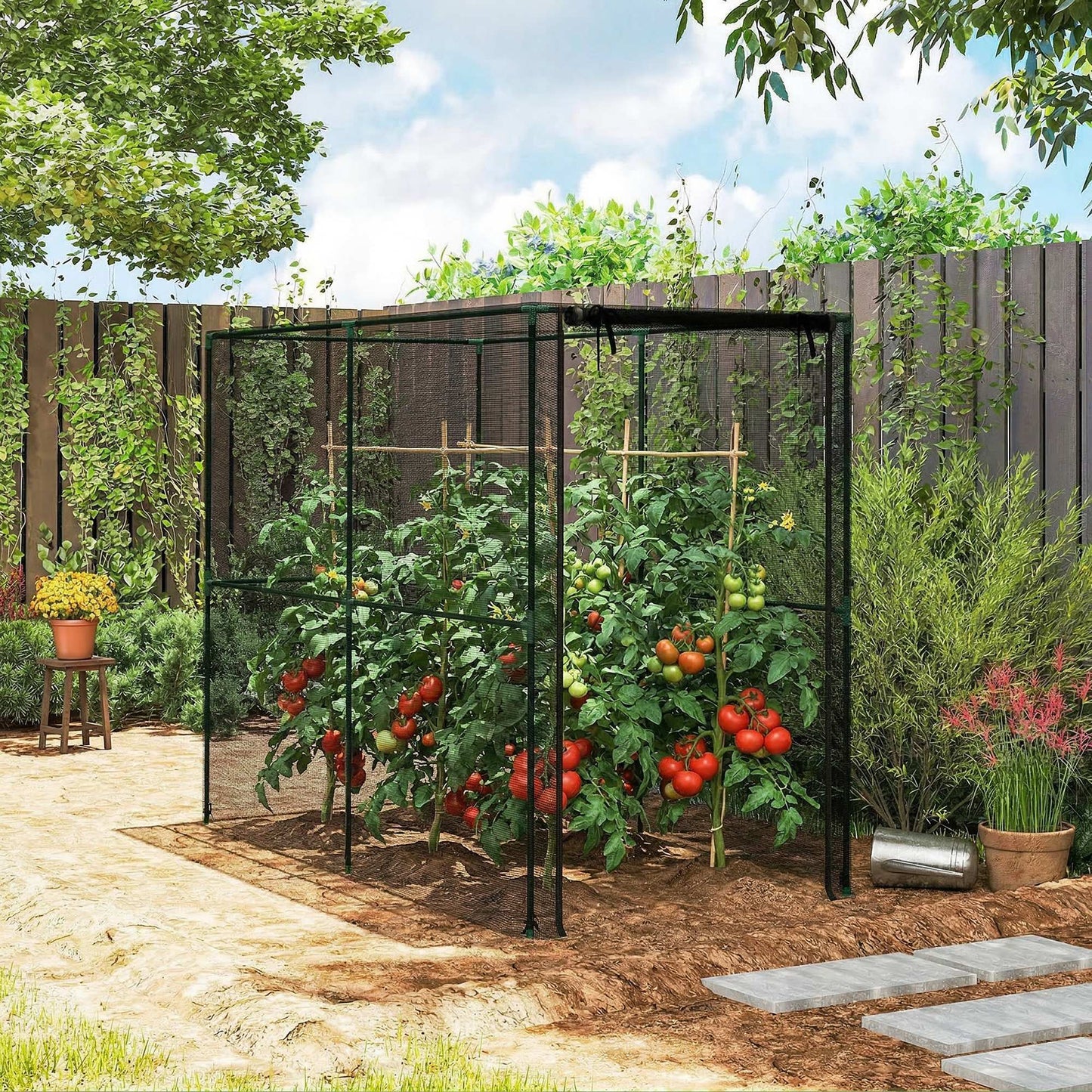 Fruit Cage Bird Netting, Brassica Cage Plant Protection Tent