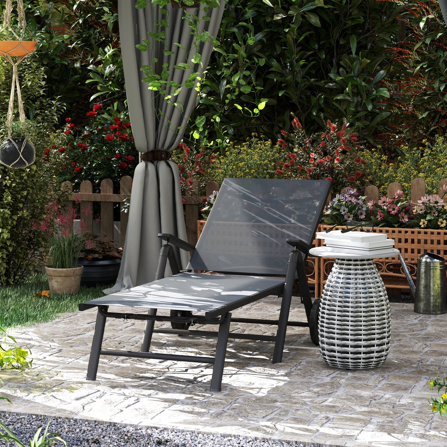 Five-Position Reclining Sun Lounger