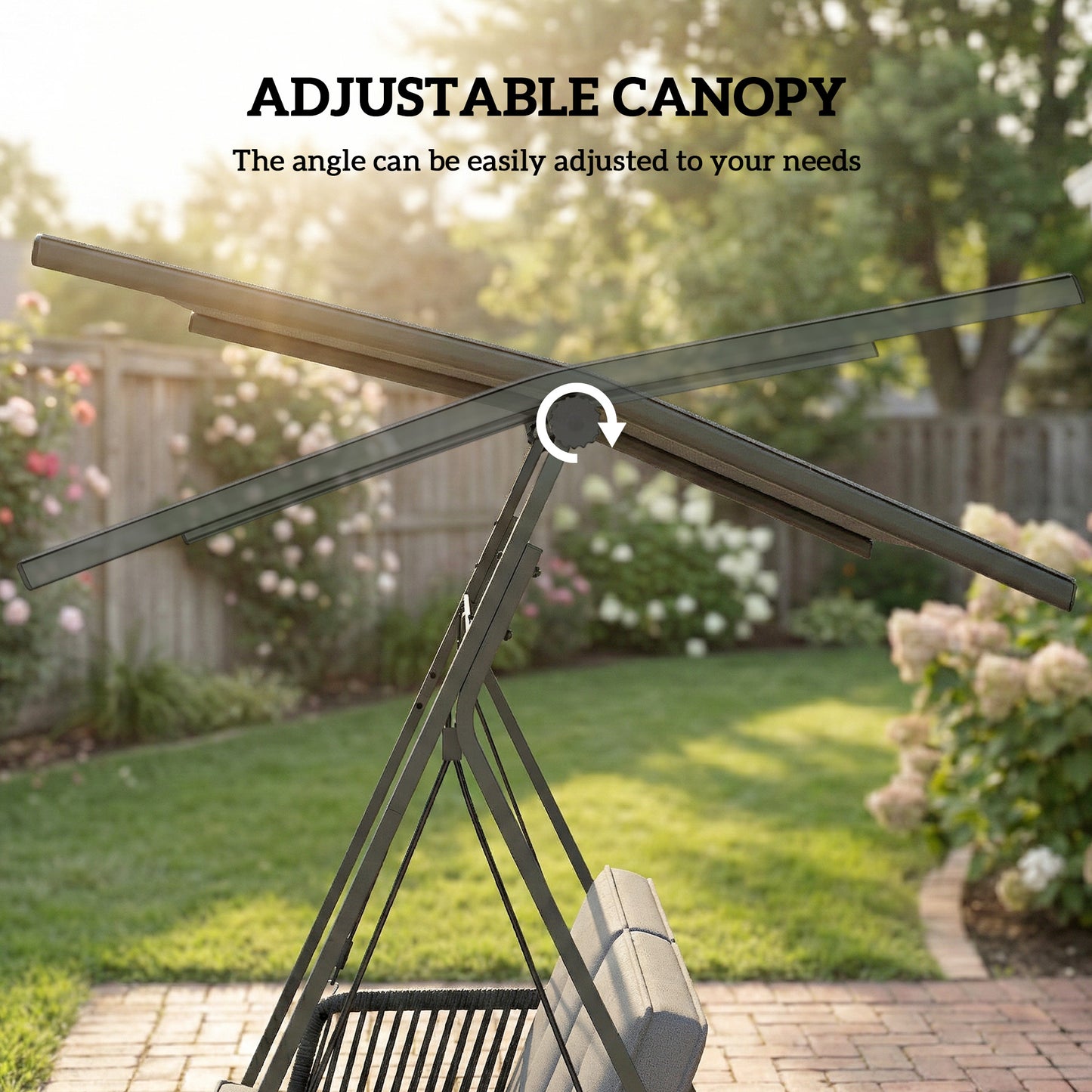 2-Seater Rattan Swing Chair