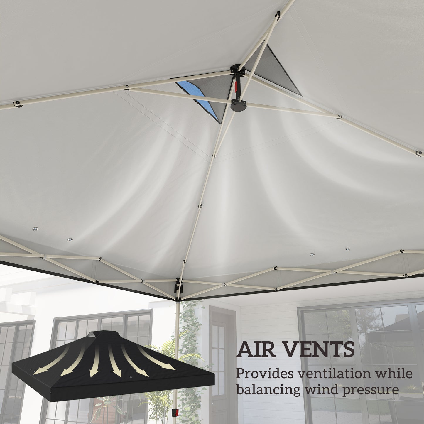 Gazebo Roof Replacement UV50+ Waterproof Pop Up Canopy Cover