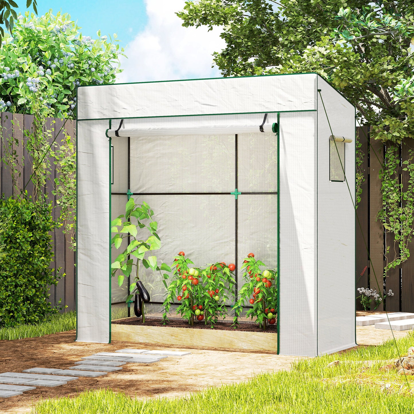 PE Cover Walk-in Outdoor Greenhouse