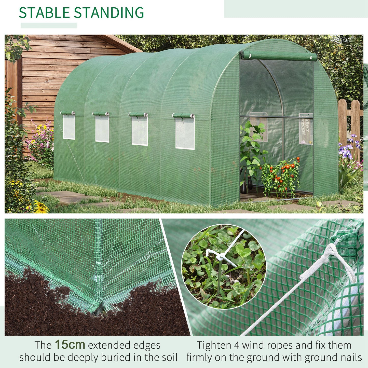 Walk-in Polytunnel Greenhouse