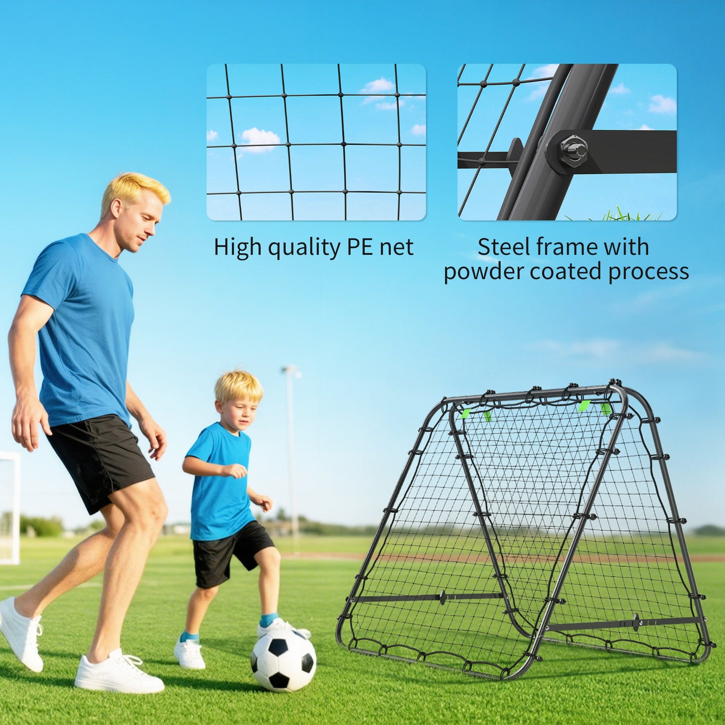Double Sided Football Rebounder Net