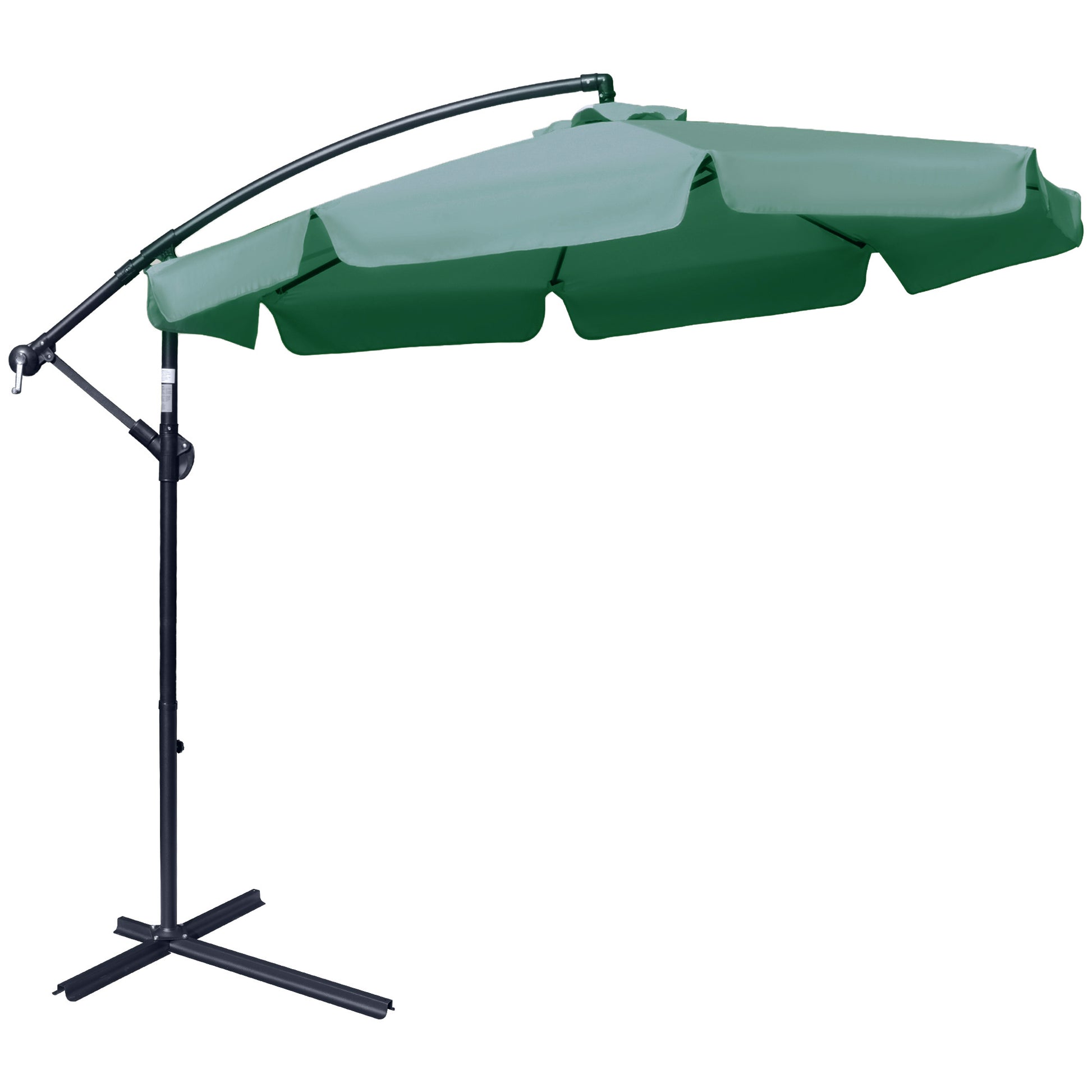 2.7m Garden Parasol Cantilever Umbrella with Crank Handle