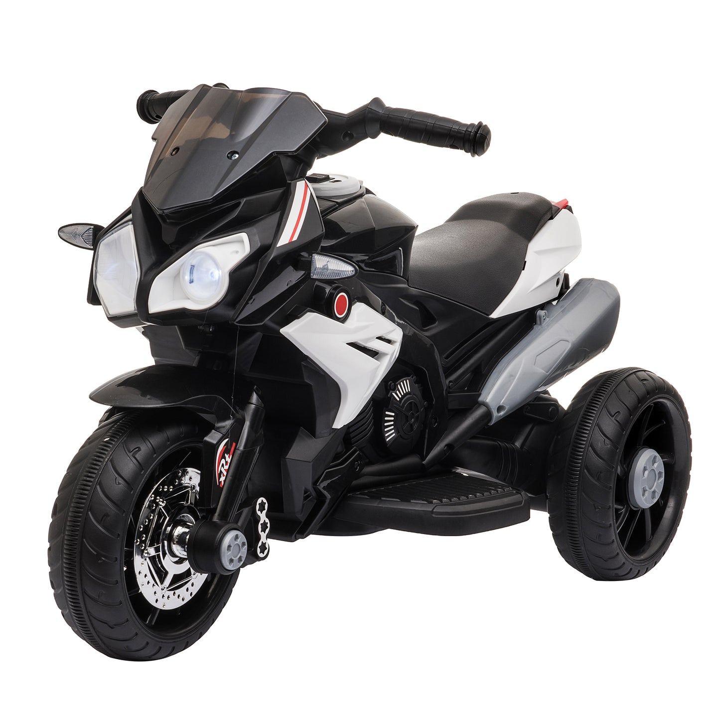 Kids Electric Motorcycle Ride-On Toy, with Three Wheels, Music, Horn
