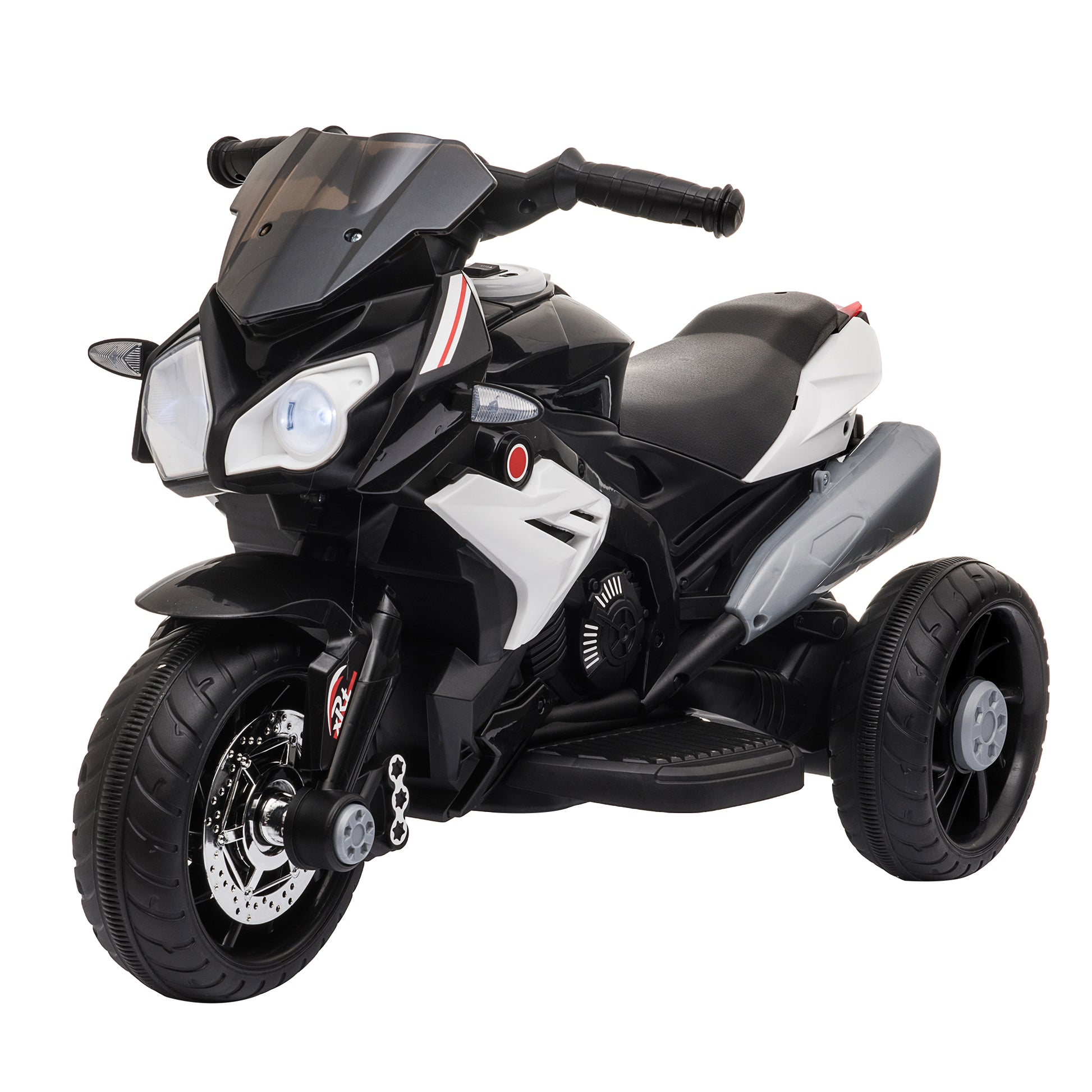 Kids Electric Motorcycle Ride-On Toy, with Three Wheels, Music, Horn