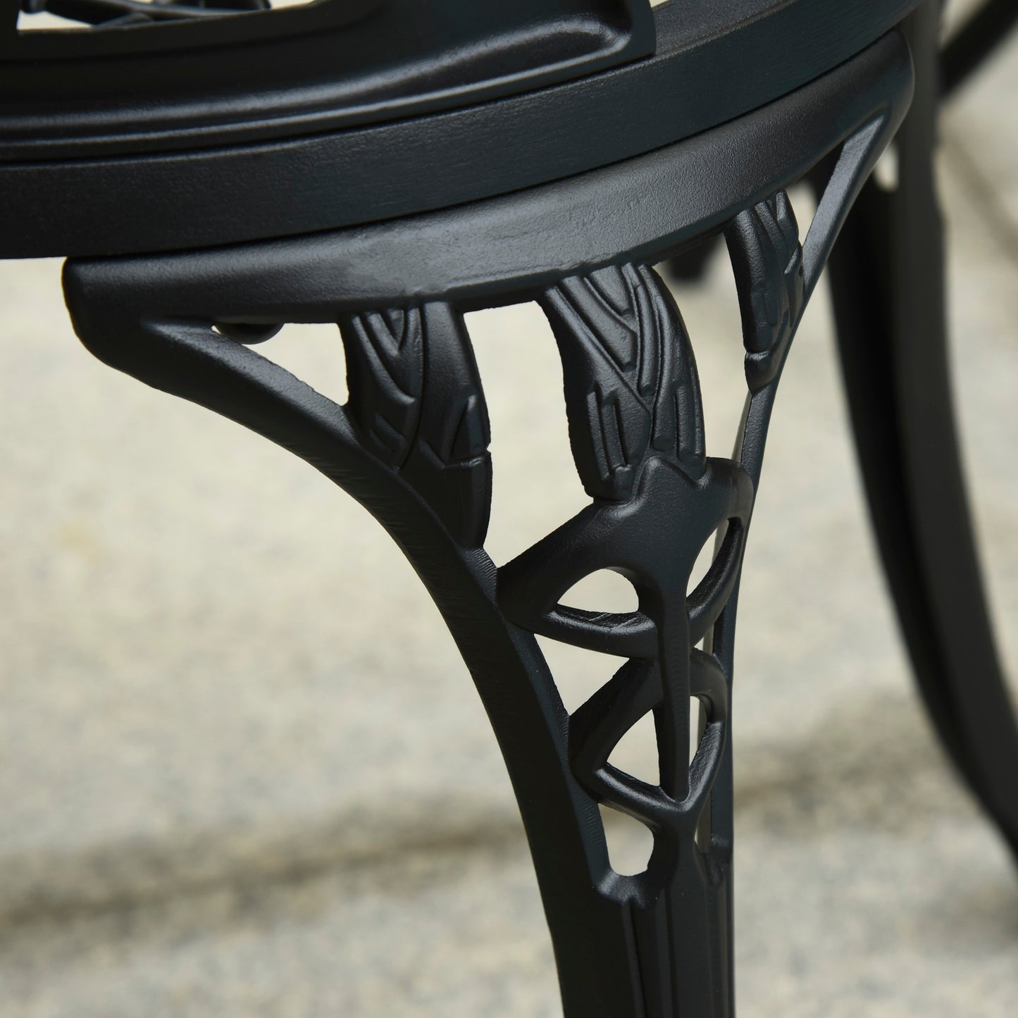 Three-Piece Aluminium Floral Bistro Garden Set