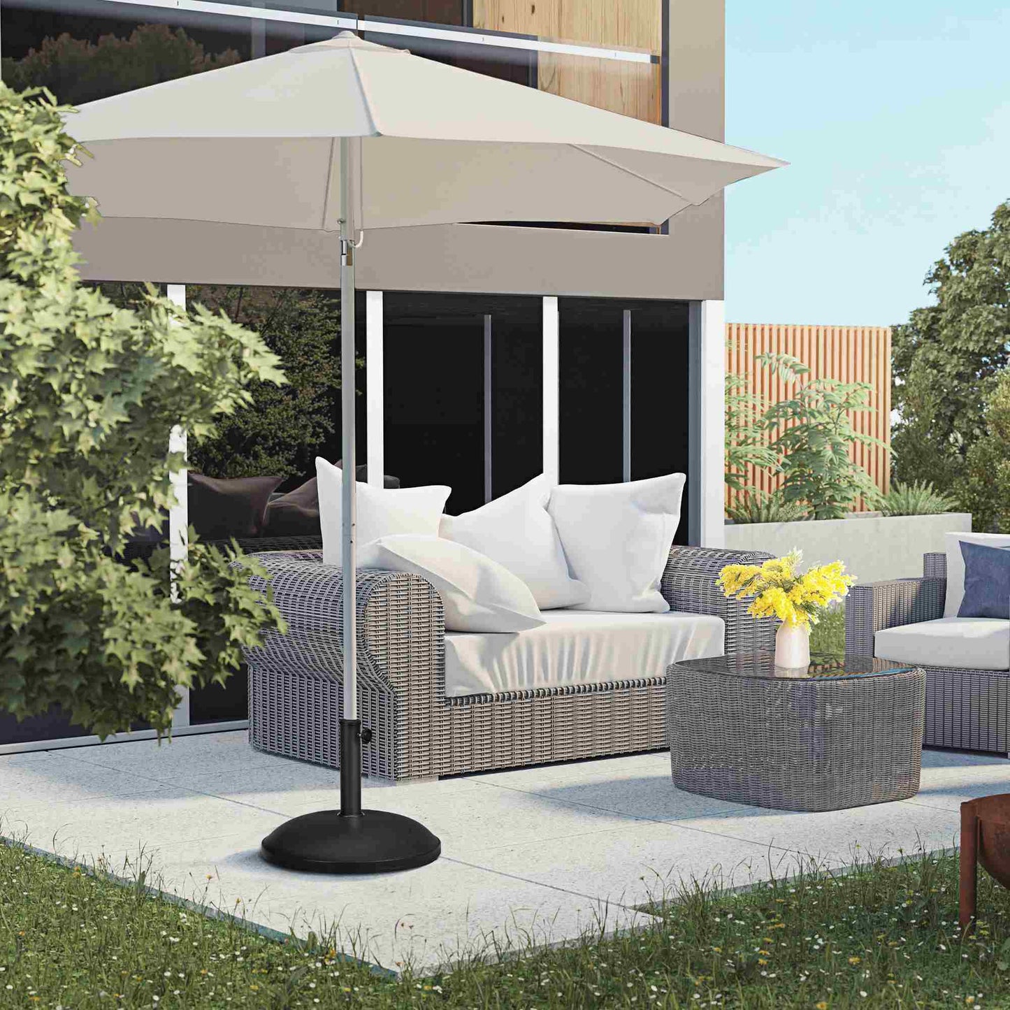 25 kg Parasol Base, Heavy Duty Concrete Patio Umbrella Stand