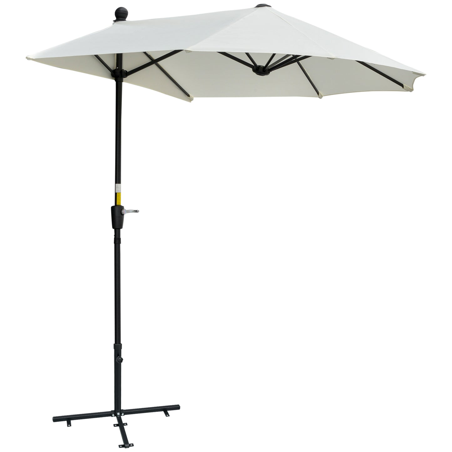 2m Half Parasol Market Umbrella Garden Balcony Parasol
