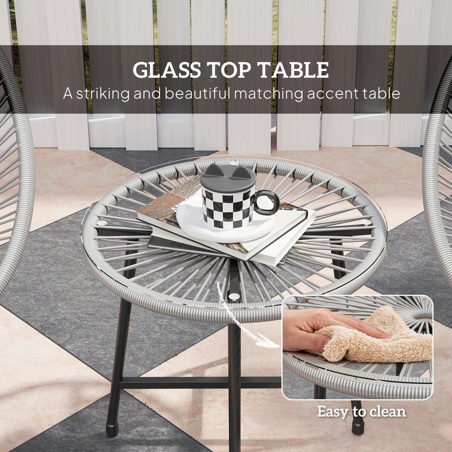 3 Pieces Rattan Bistro Set (6)
