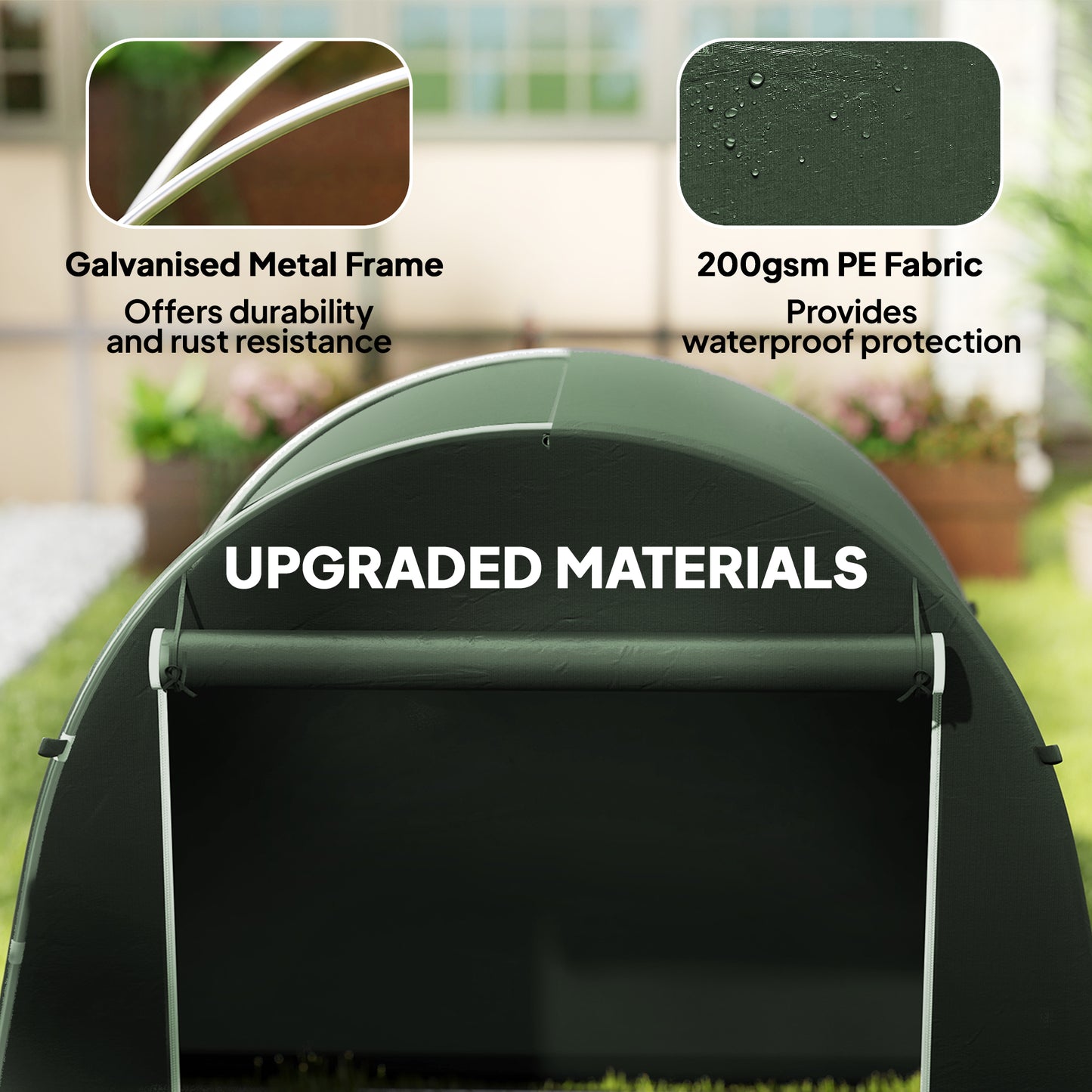 8 x 4 ft Garden Storage Tent