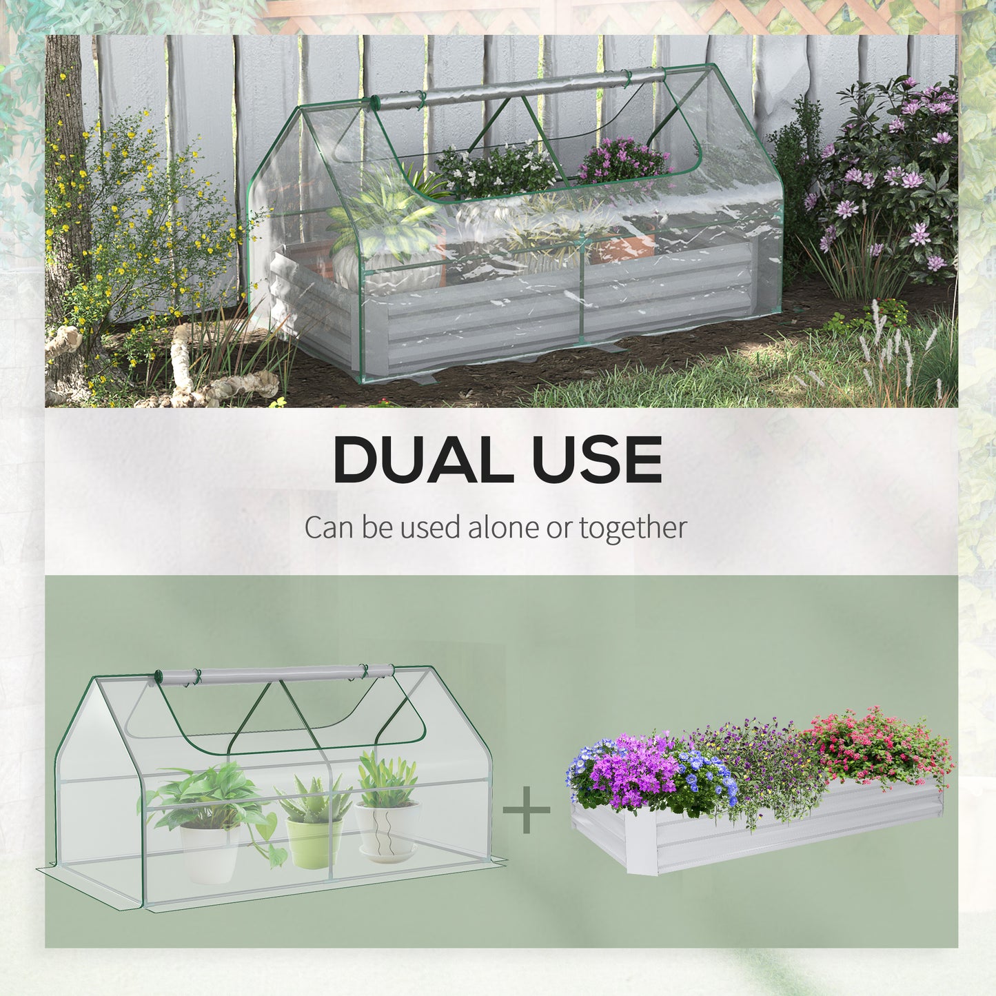 Raised Garden Bed with Greenhouse (1)